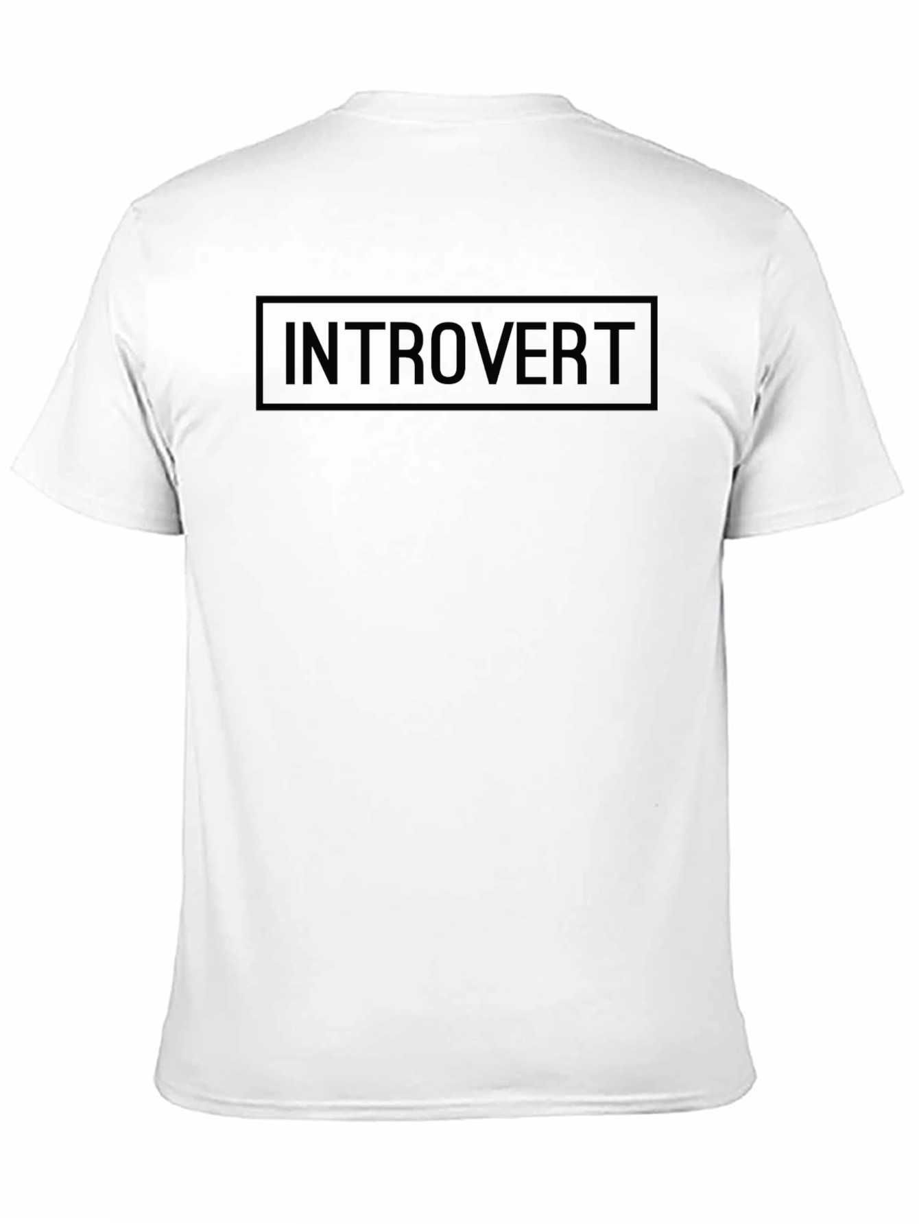 Introvert Graphic Tee - Classic Black Cotton Comfort