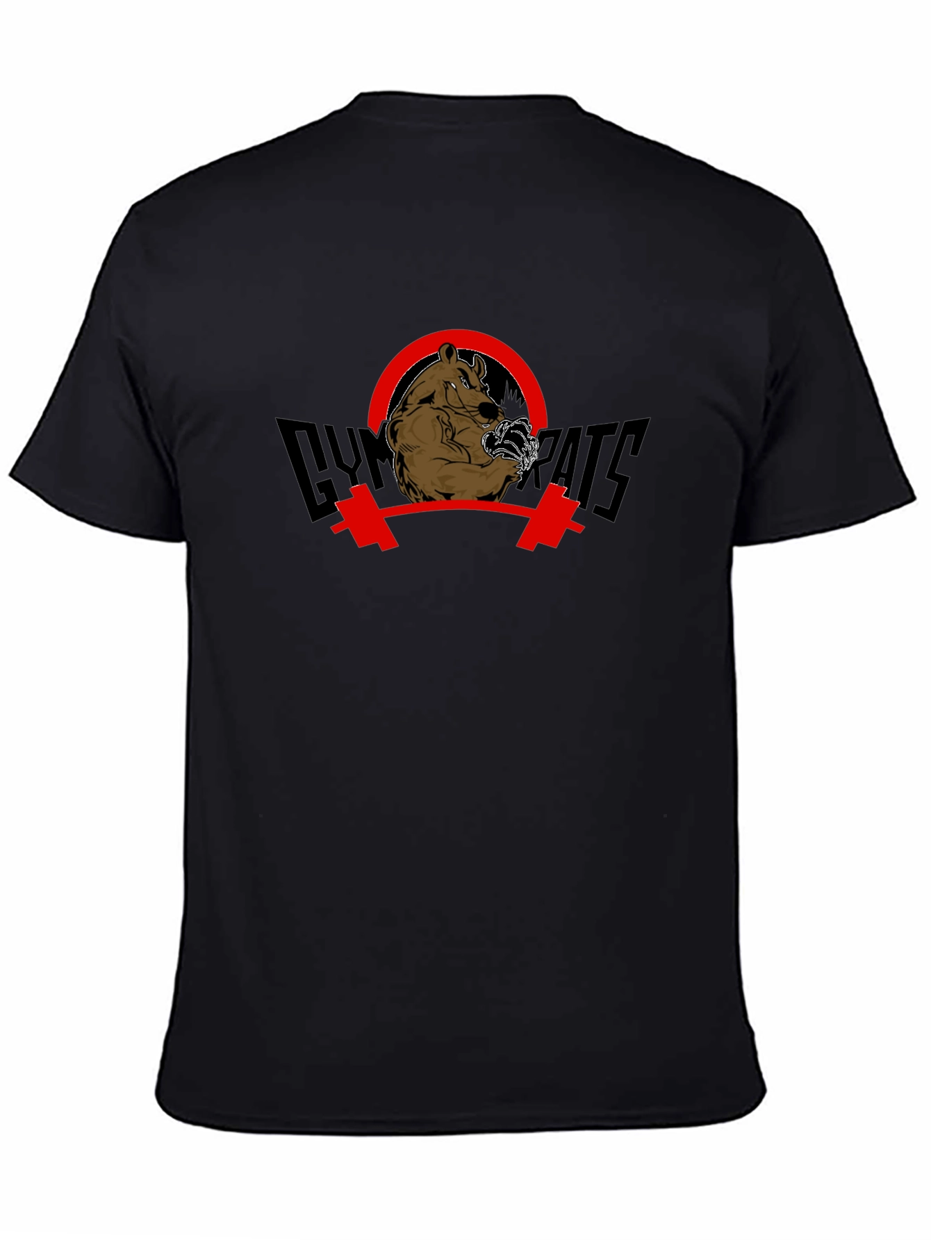 Gym Rats Graphic Tee - Bear Weightlifting Design