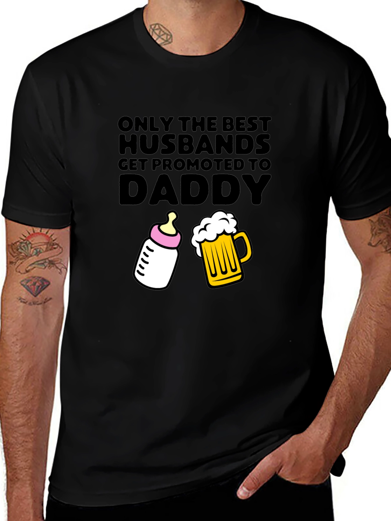 Best Husbands Get Promoted to Daddy T-Shirt