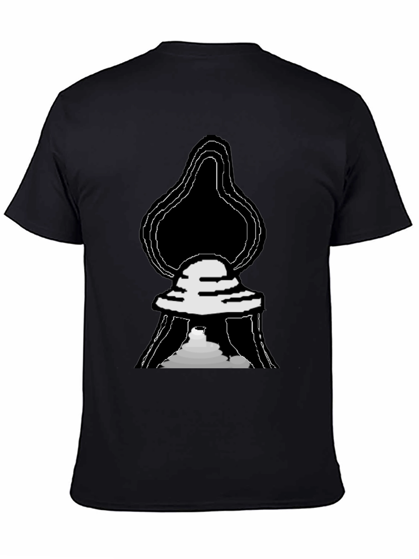 Black UFO Graphic T-Shirt