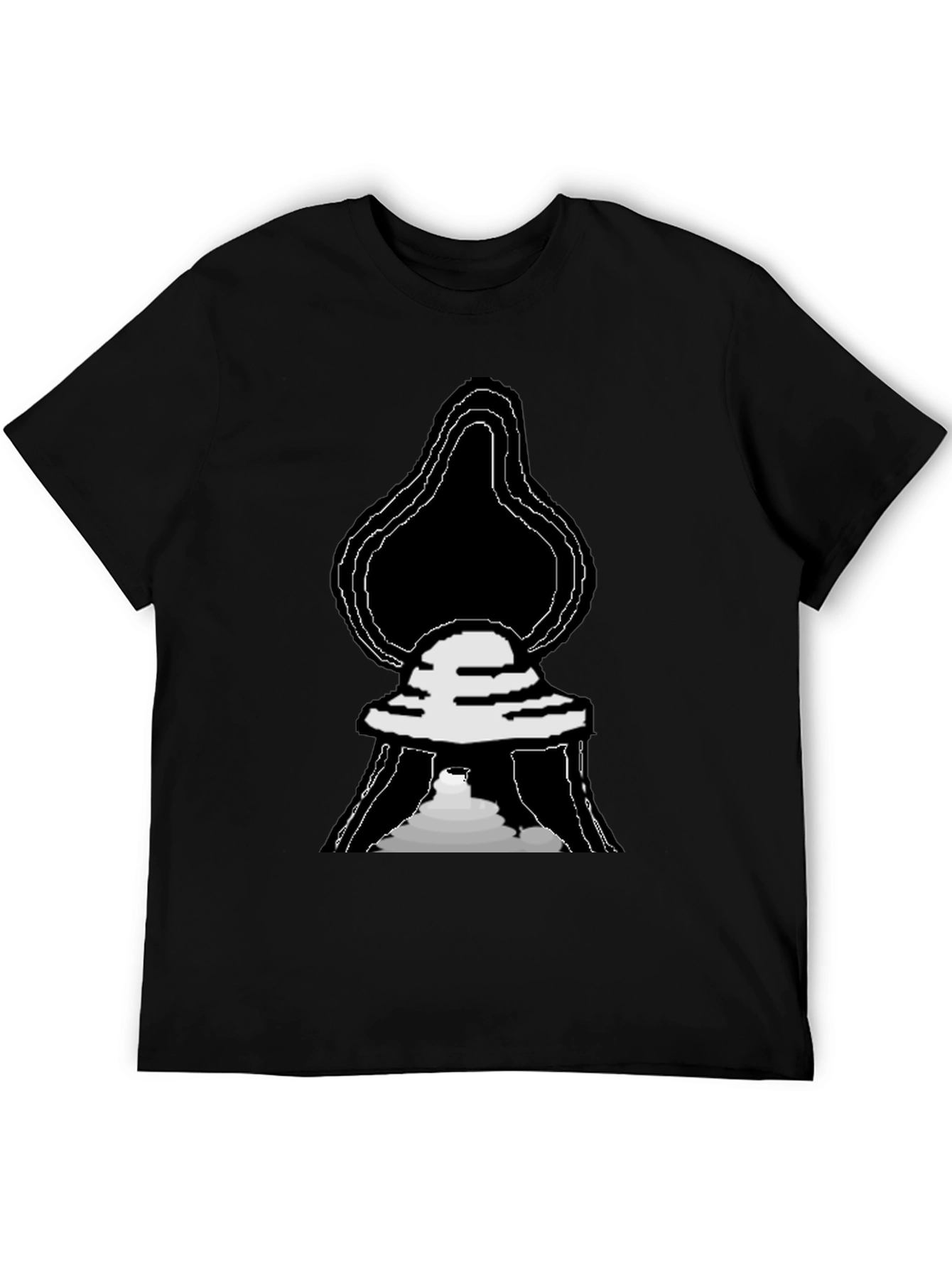 Black UFO Graphic T-Shirt