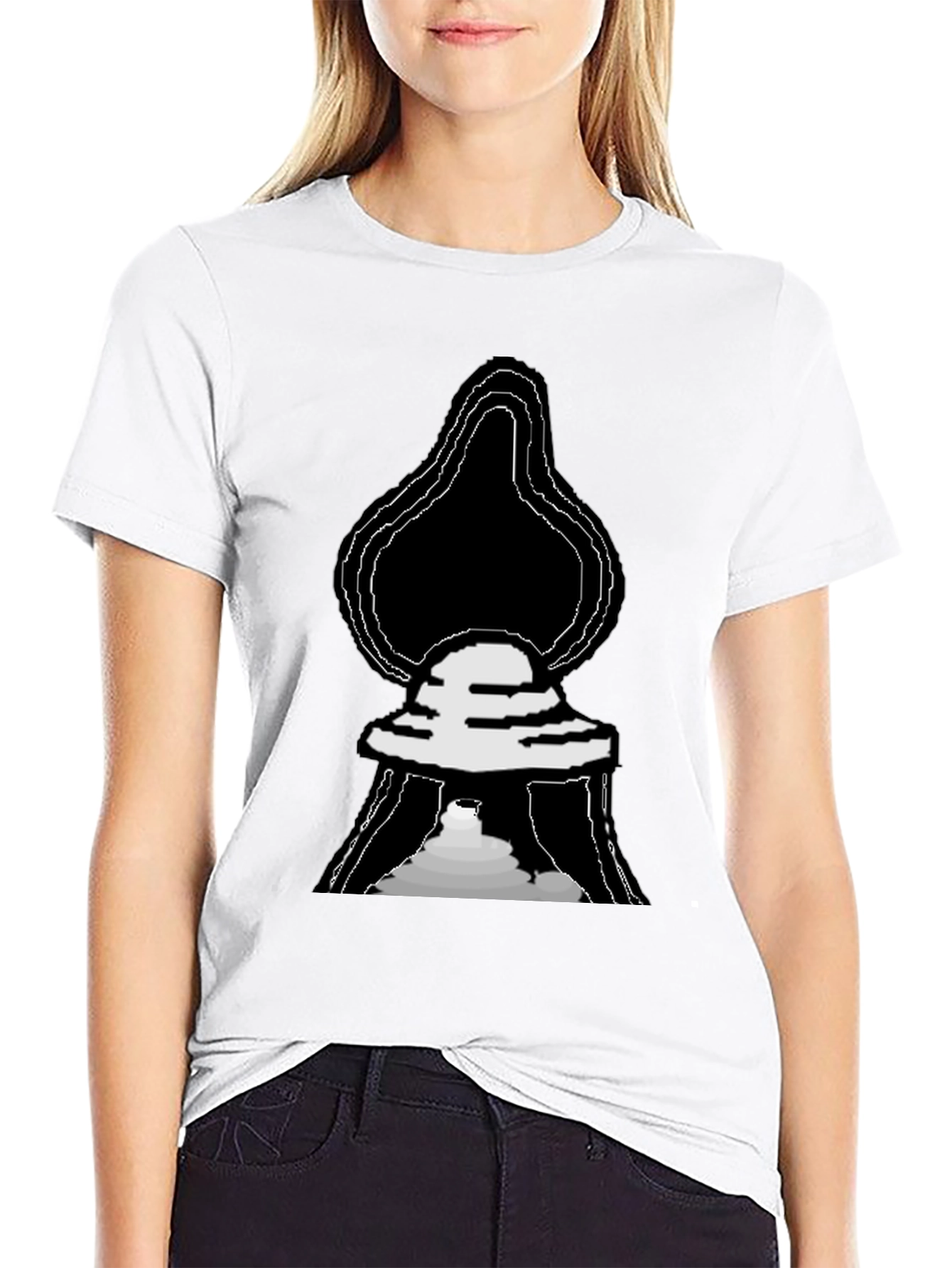 Black UFO Graphic T-Shirt