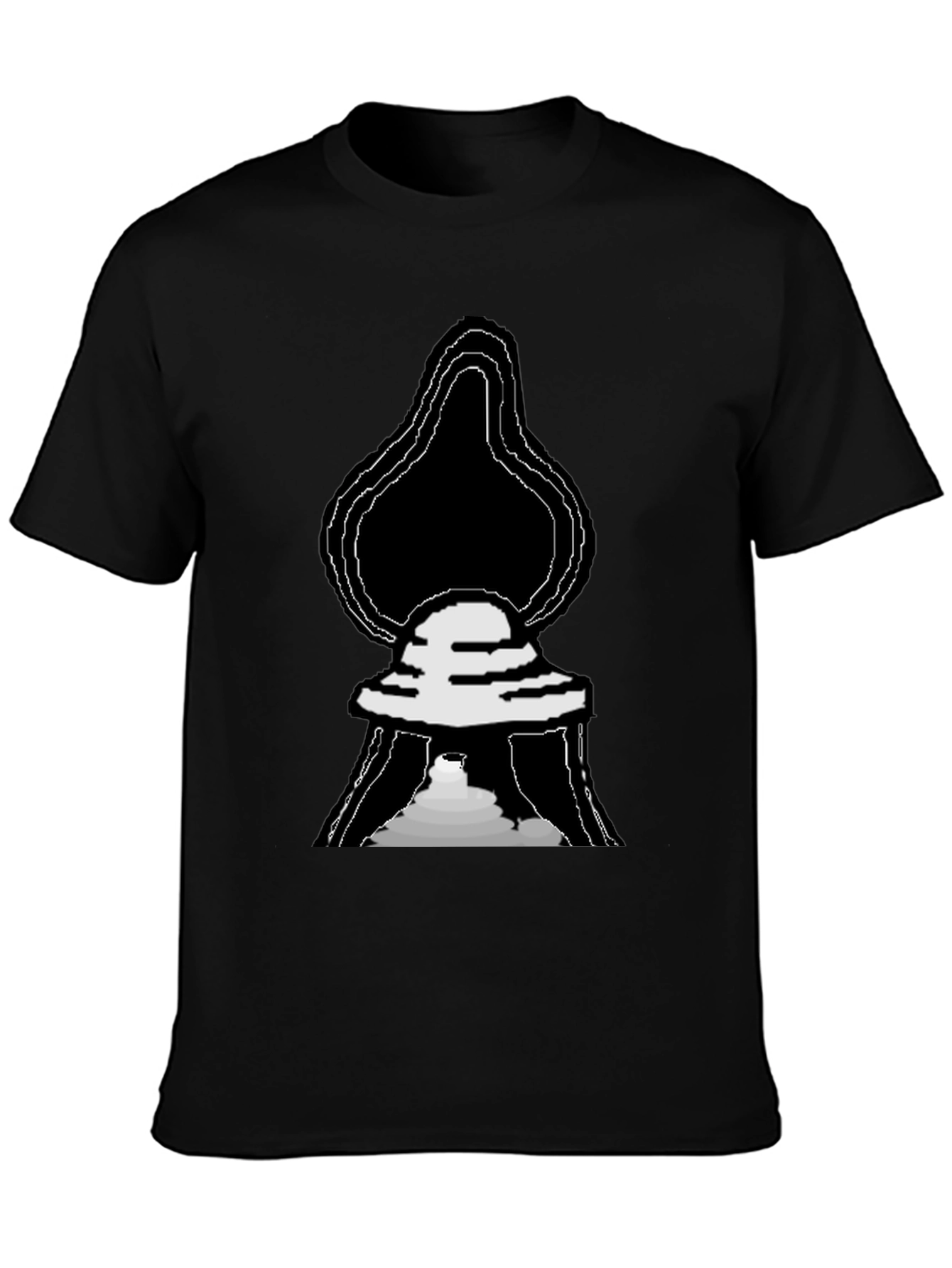 Black UFO Graphic T-Shirt