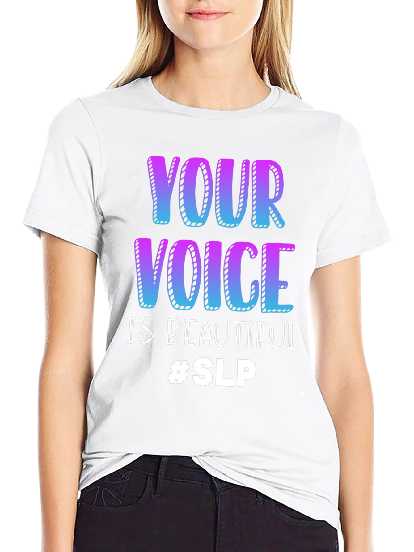 Your Voice is Beautiful T-Shirt Speech Language Pathologist SLP