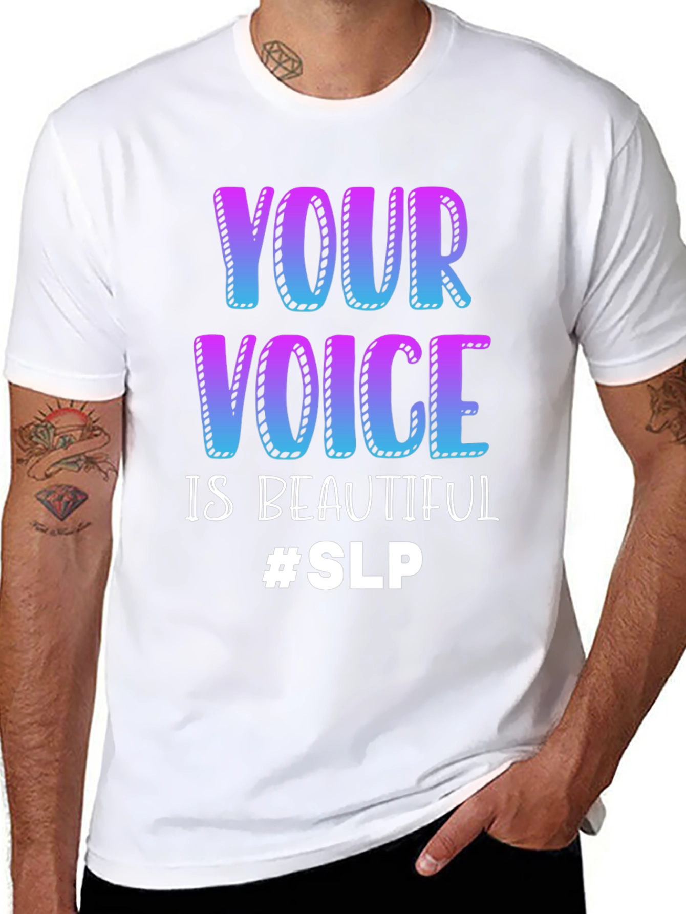 Your Voice is Beautiful T-Shirt Speech Language Pathologist SLP