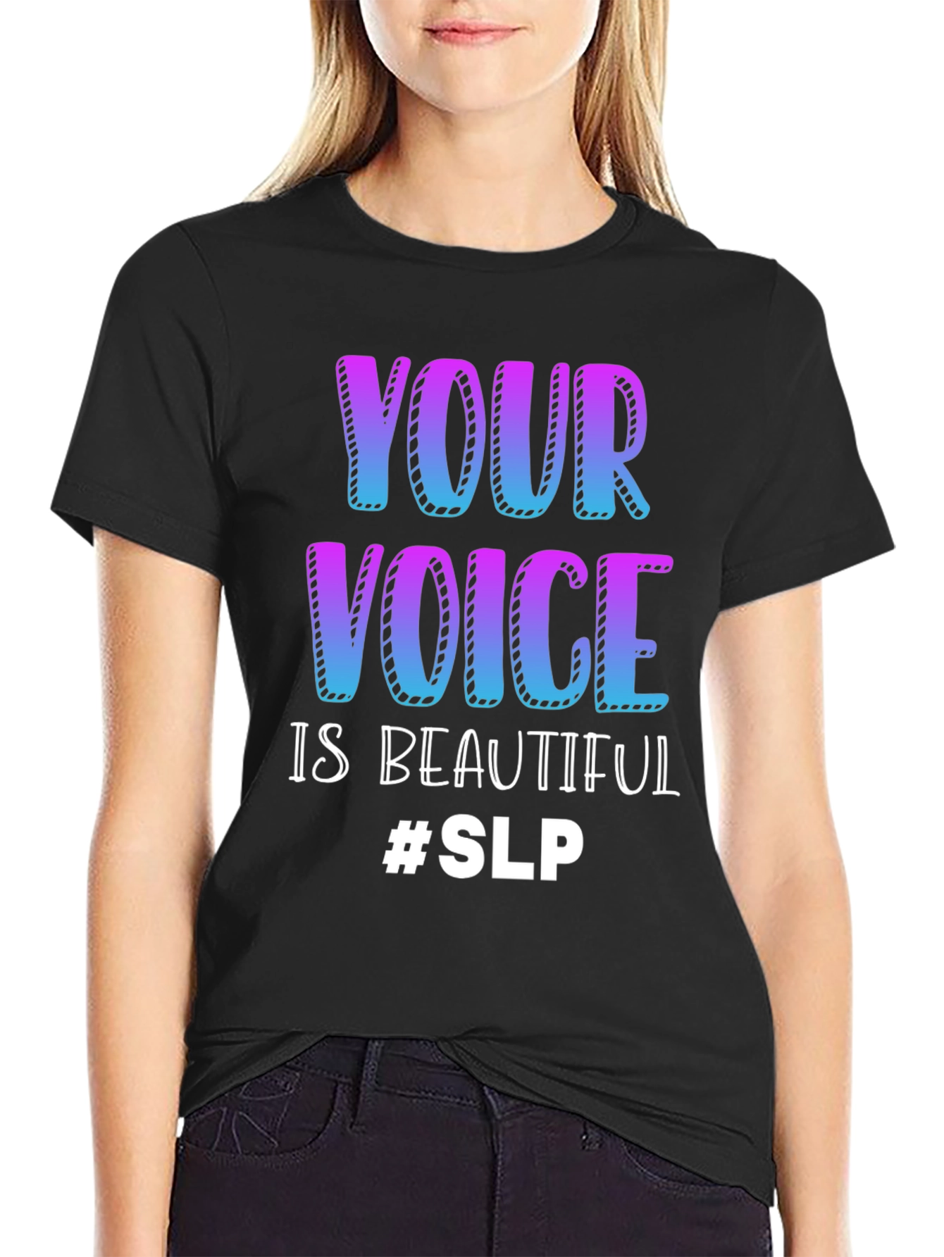 Your Voice is Beautiful T-Shirt Speech Language Pathologist SLP