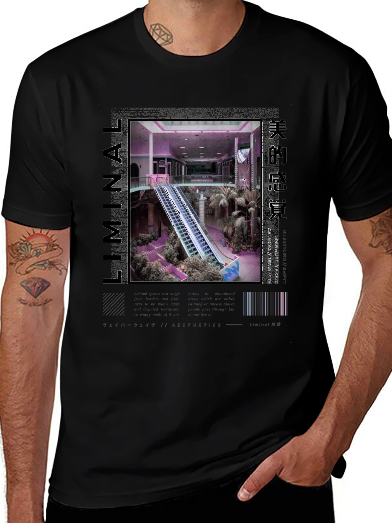 Liminal Aesthetics T-Shirt - Vaporwave Style
