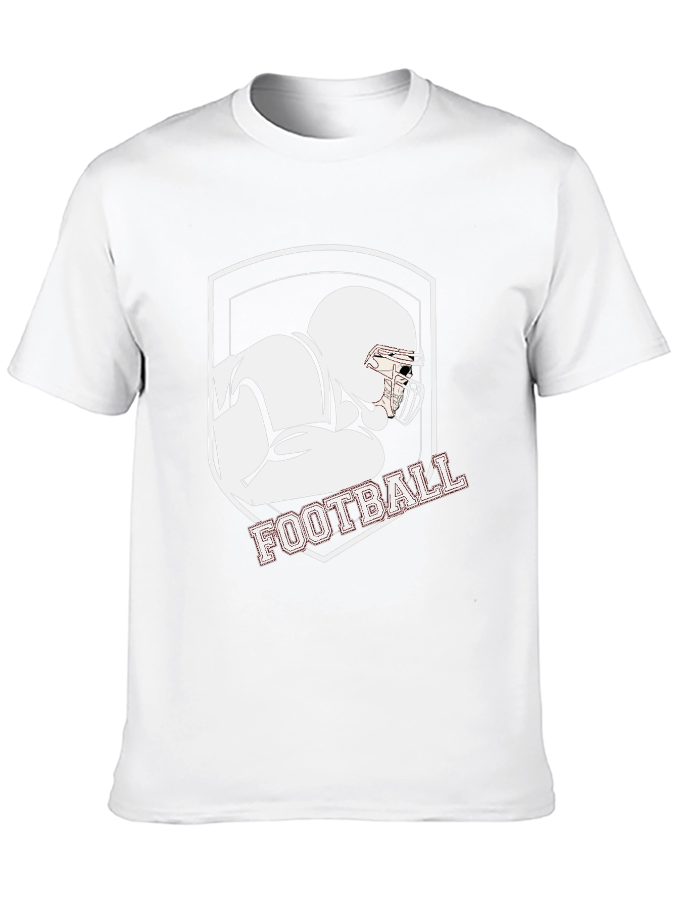 Football Player Graphic Tee - Black