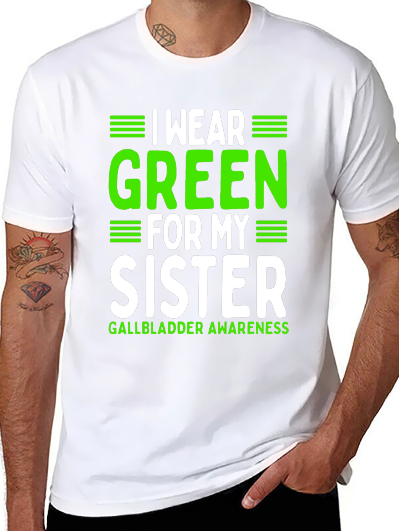 Green Sister Gallbladder Awareness T-Shirt