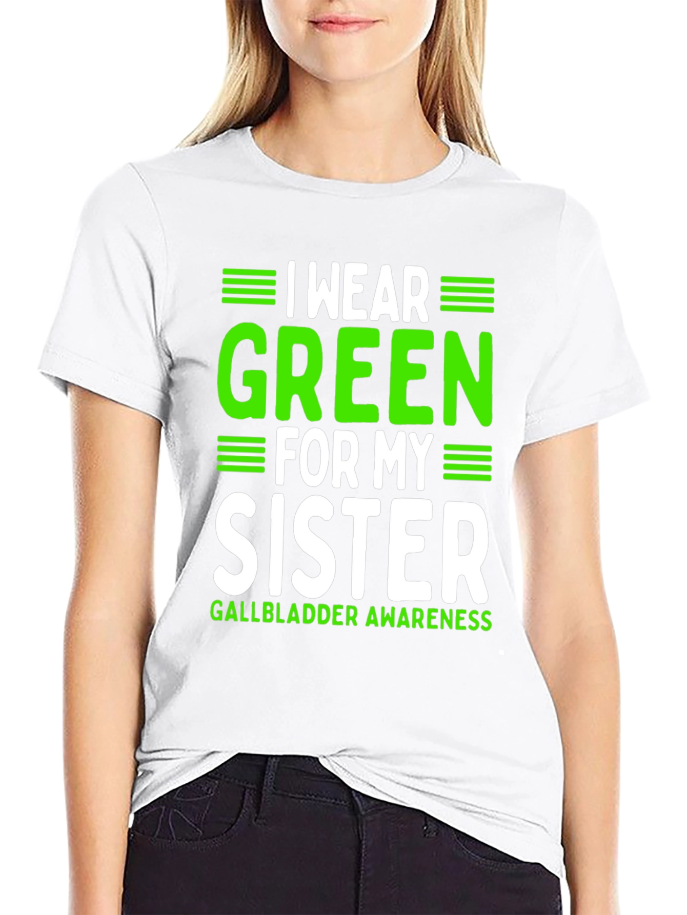 Green Sister Gallbladder Awareness T-Shirt