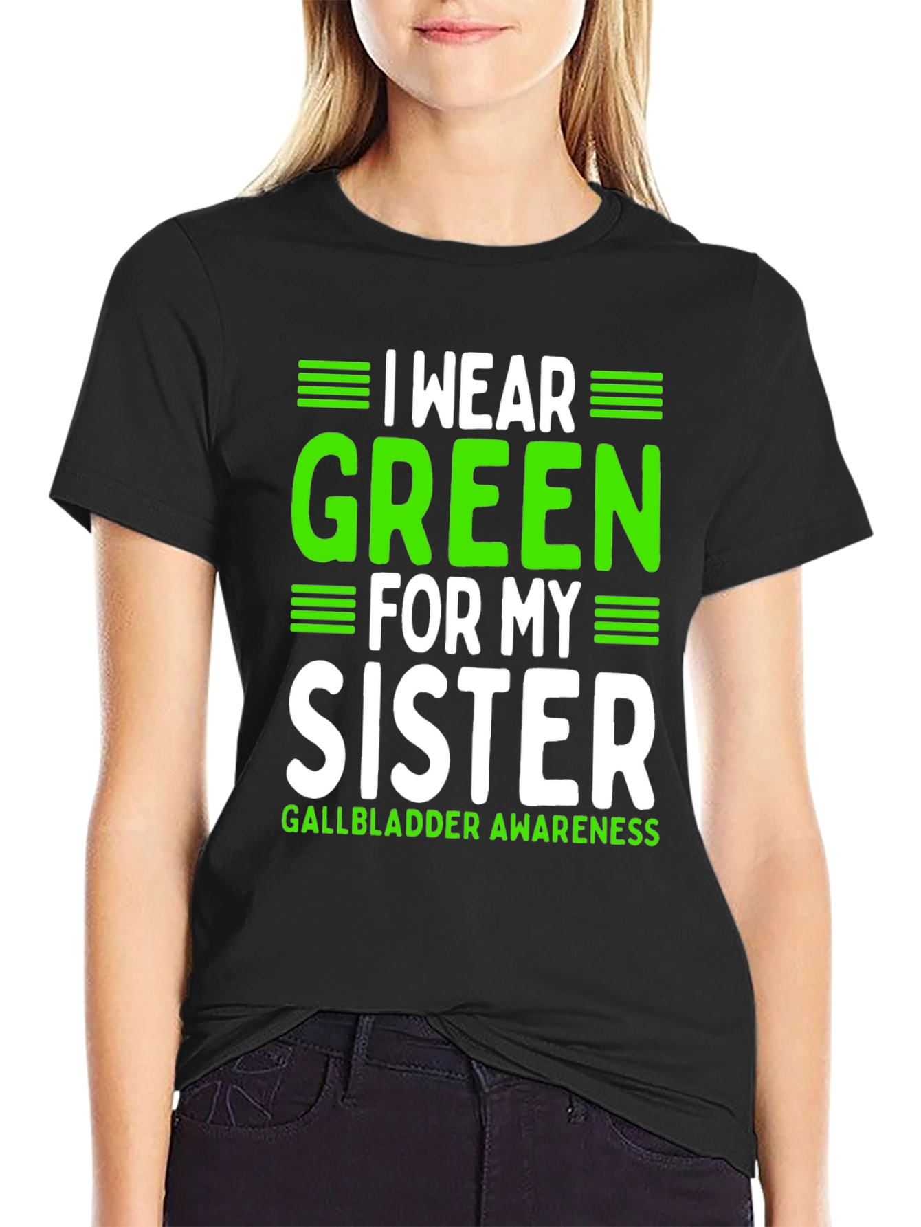 Green Sister Gallbladder Awareness T-Shirt