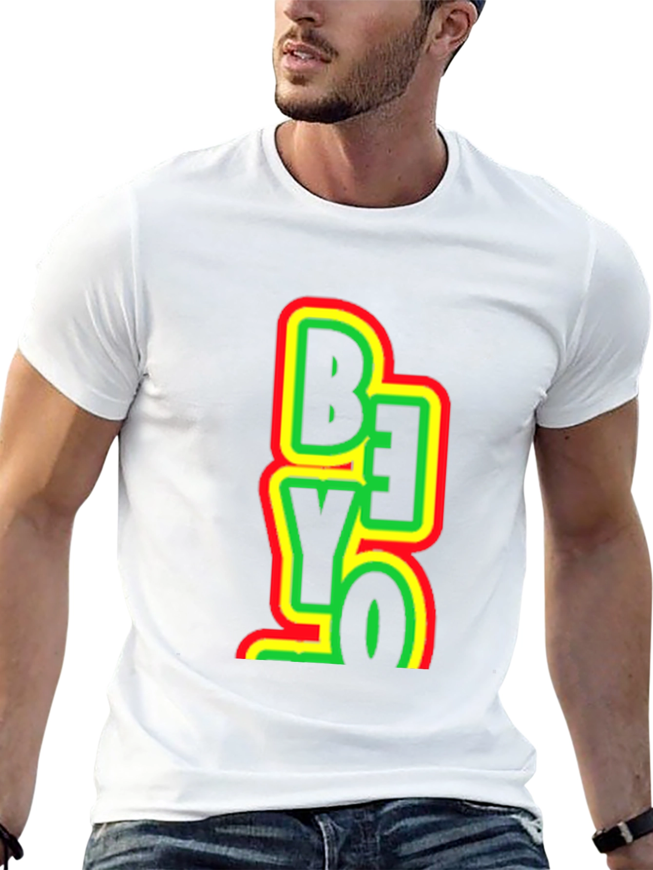Rasta Be Yo Graphic Print Black T-Shirt