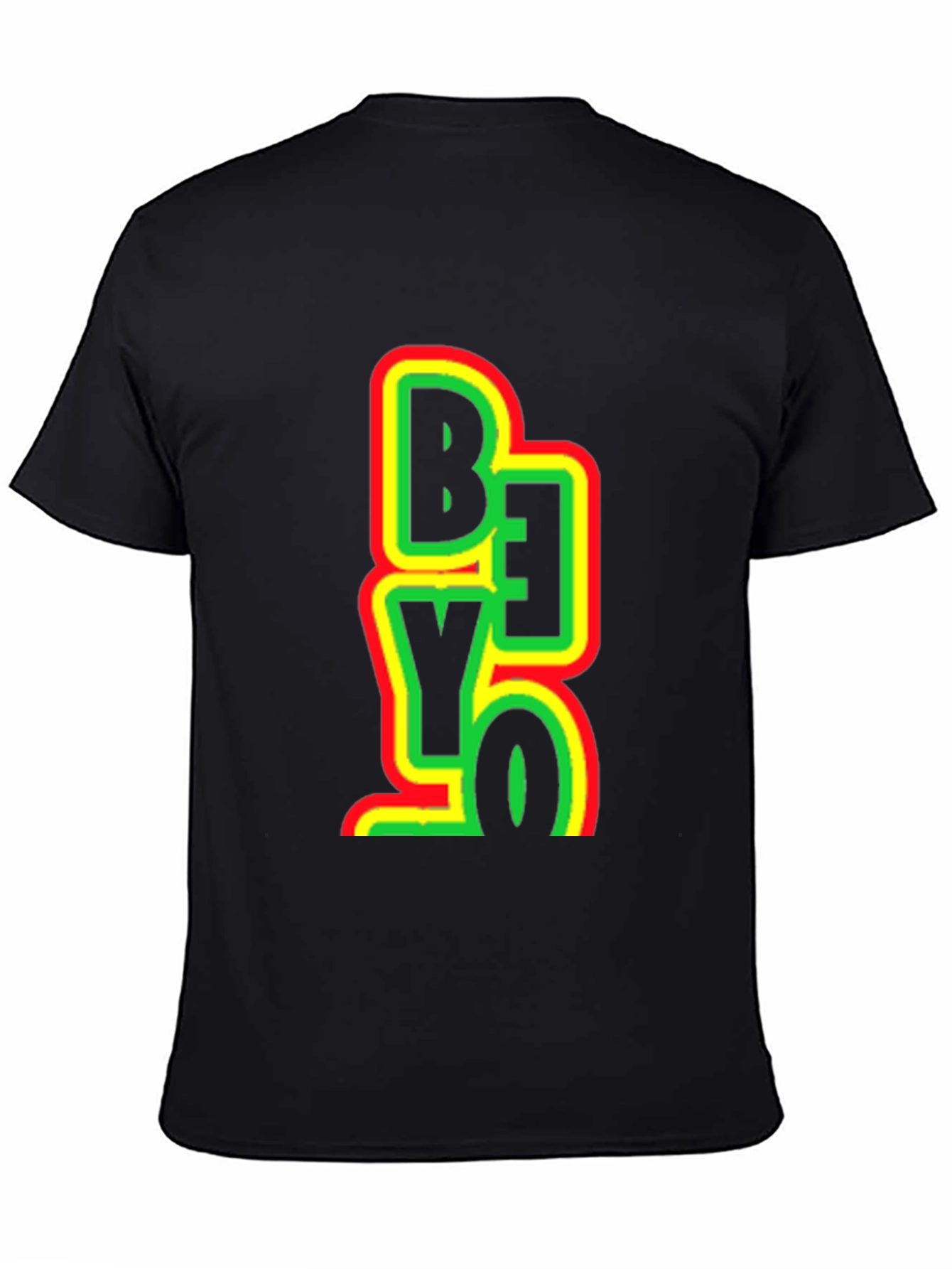 Rasta Be Yo Graphic Print Black T-Shirt