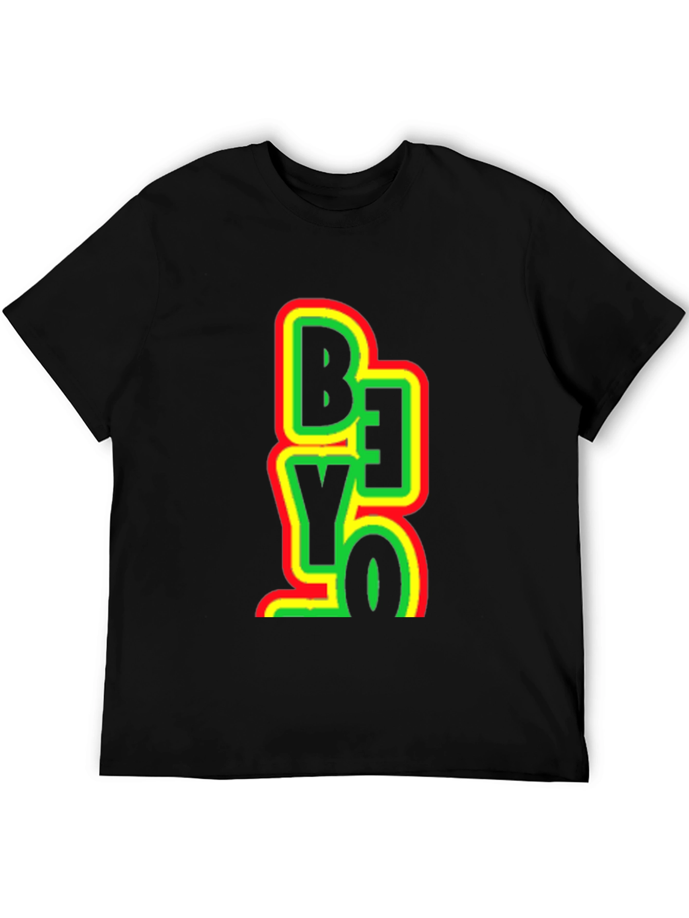 Rasta Be Yo Graphic Print Black T-Shirt