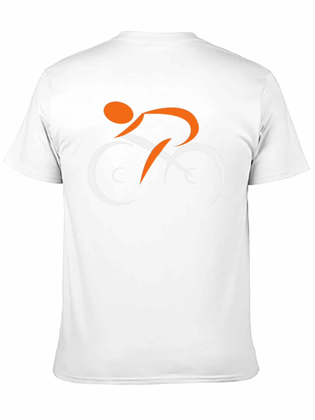 Stylish Black T-Shirt with Cyclist Graphic