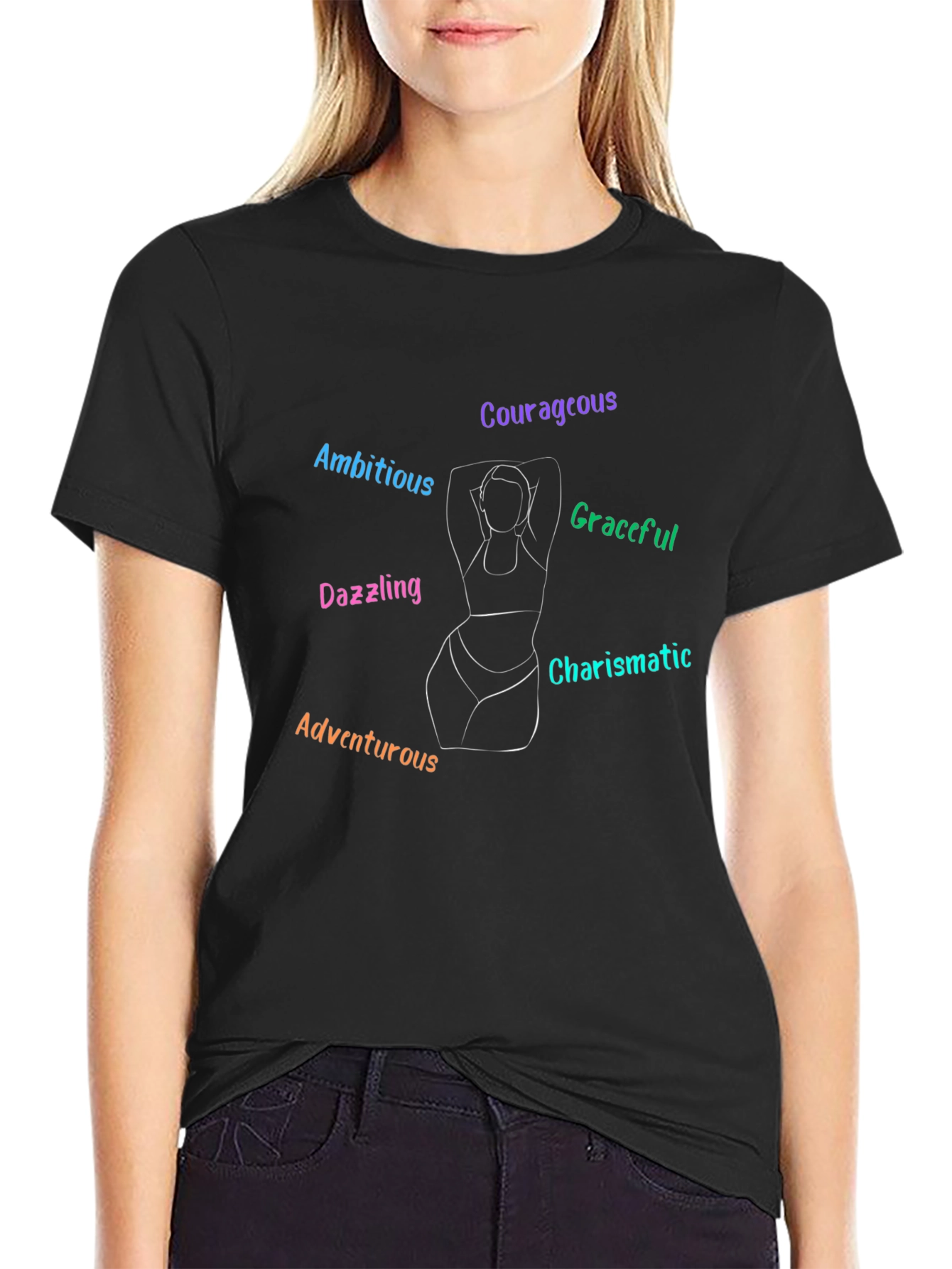 Empowered Woman Graphic T-Shirt -  Confident and Chic