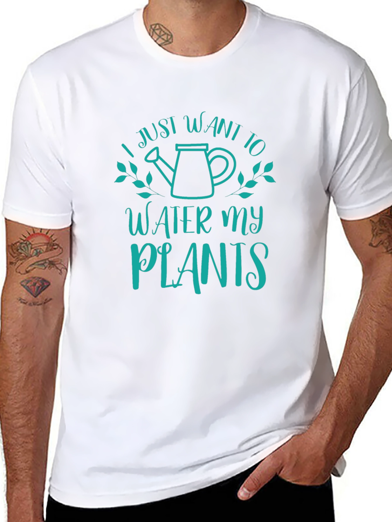 I Just Want To Water My Plants Graphic Tee