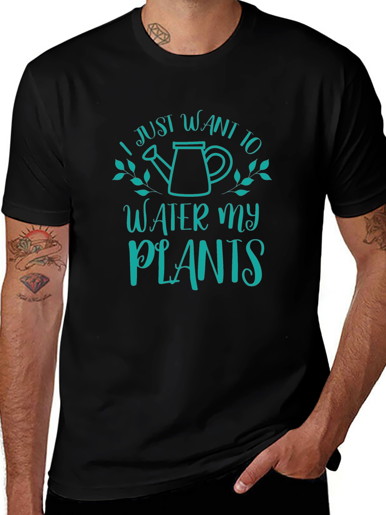I Just Want To Water My Plants Graphic Tee