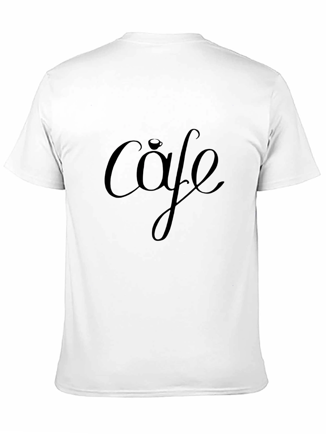 Cafe T-Shirt - Relaxed Fit Black Casual Wear
