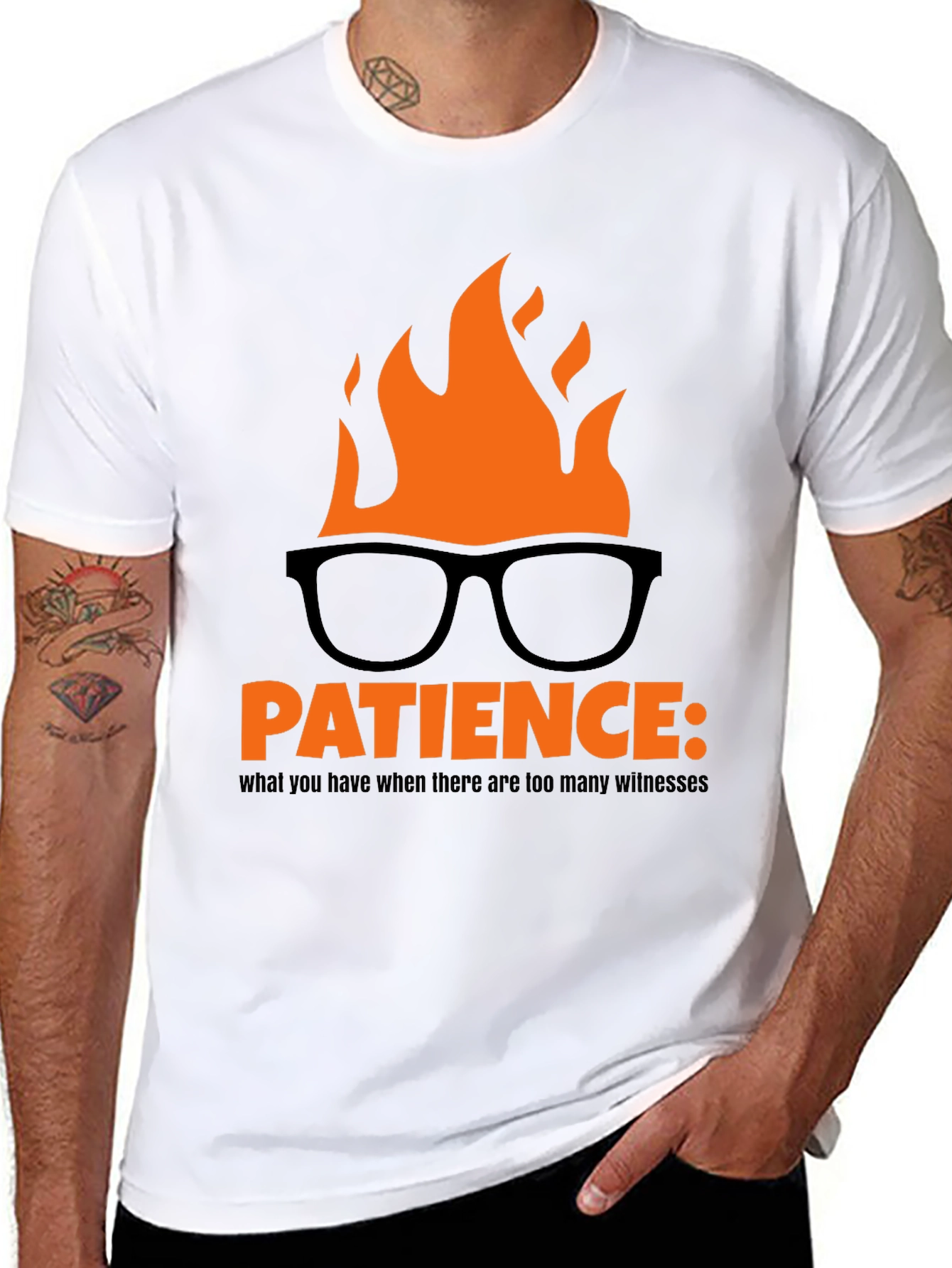 Patience Burning Humor T-Shirt