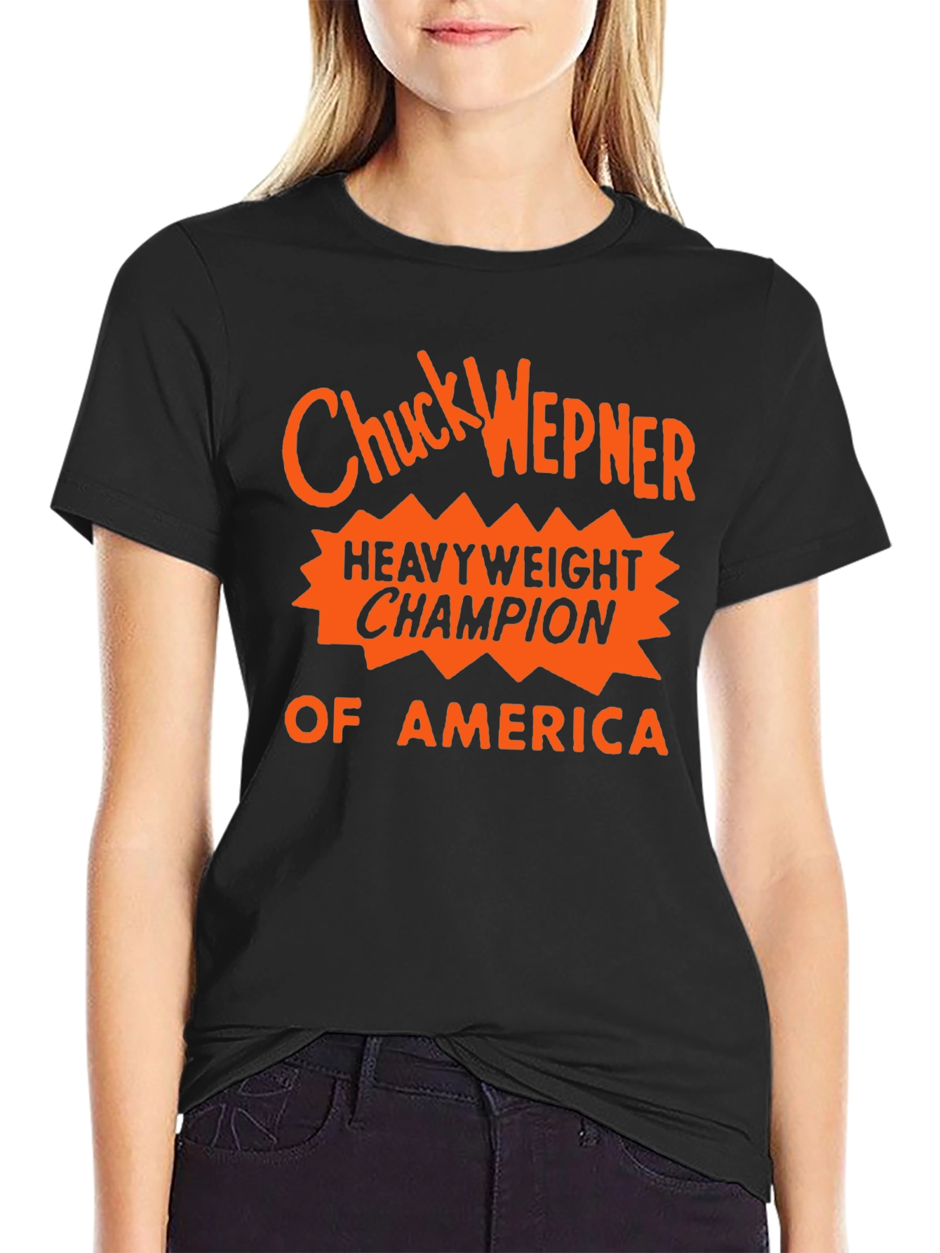 Chuck Wepner Heavyweight Champion Black T-Shirt
