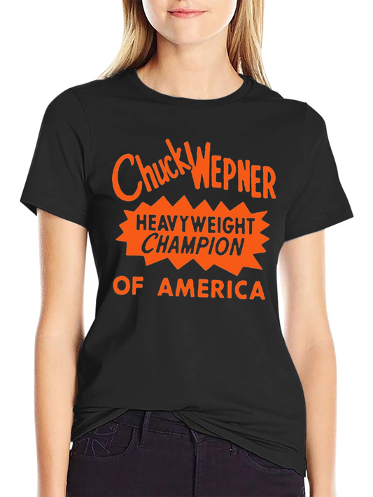 Chuck Wepner Heavyweight Champion Black T-Shirt
