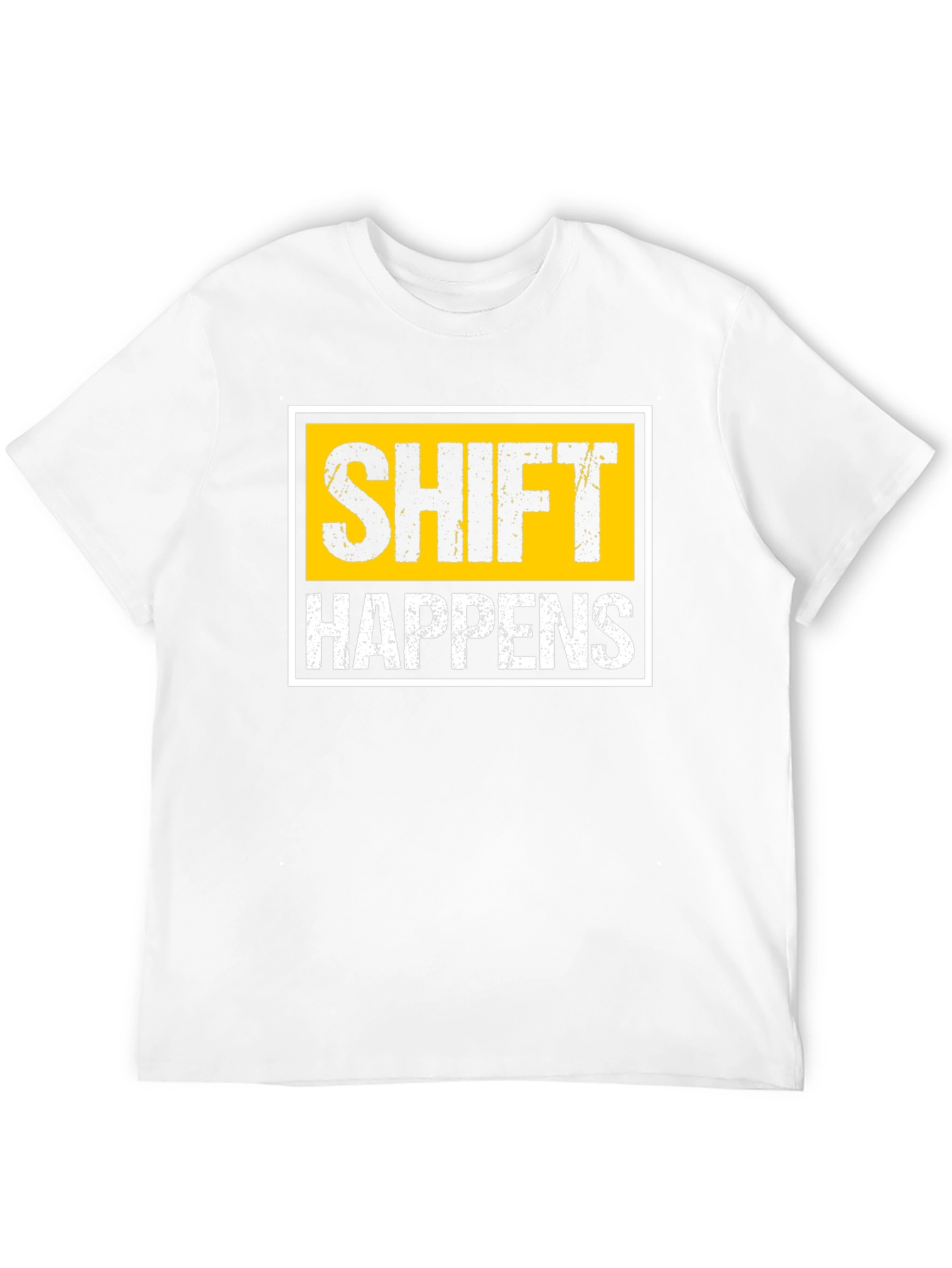 Shift Happens Graphic T-Shirt - Black Cotton Tee