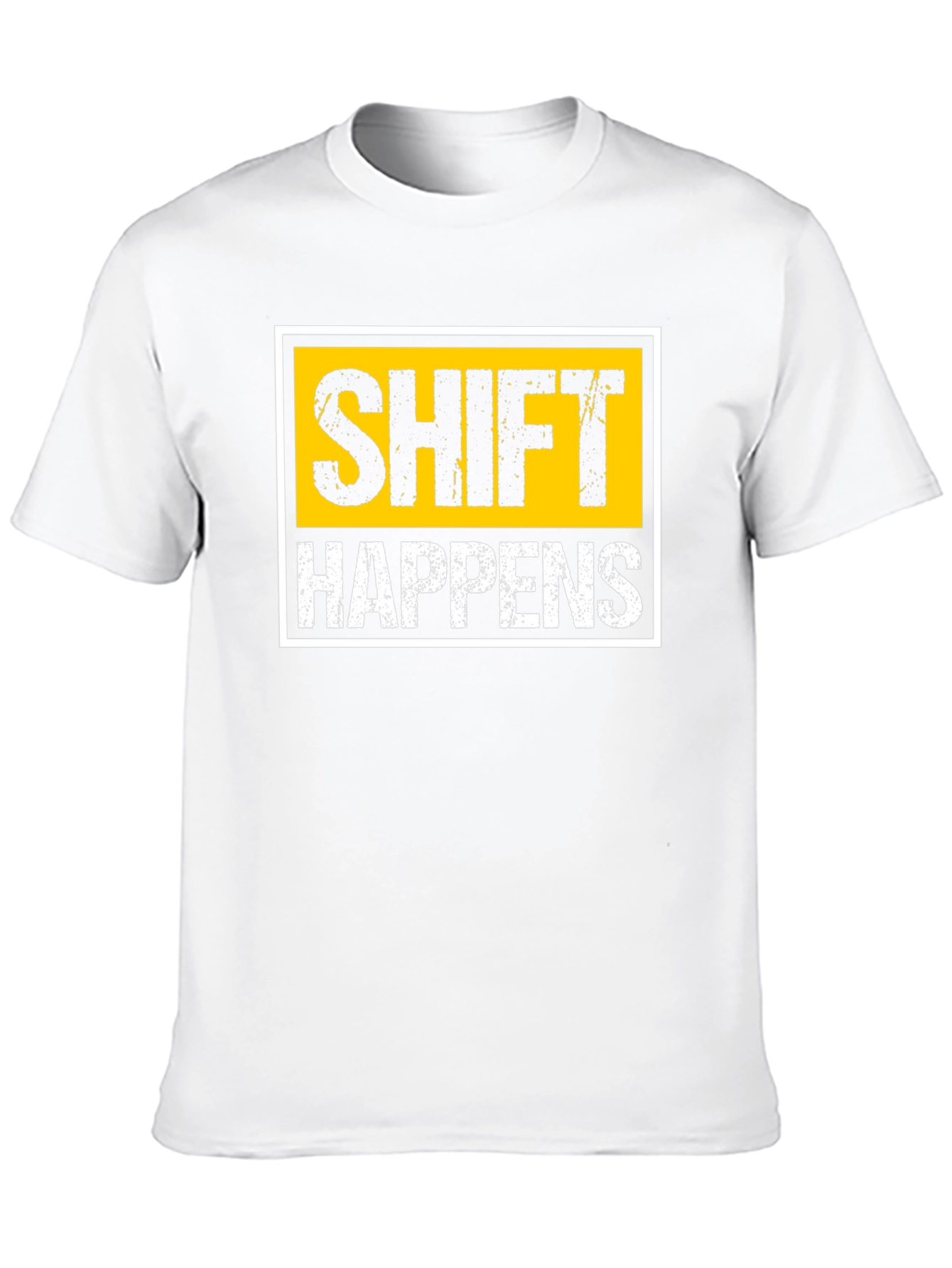 Shift Happens Graphic T-Shirt - Black Cotton Tee