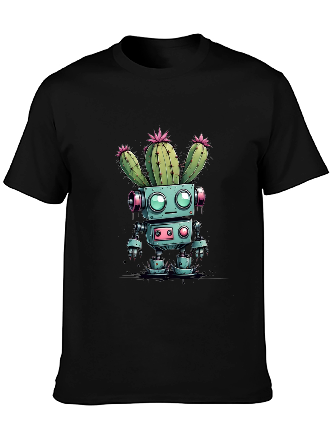 Cactus Robot Graphic Tee