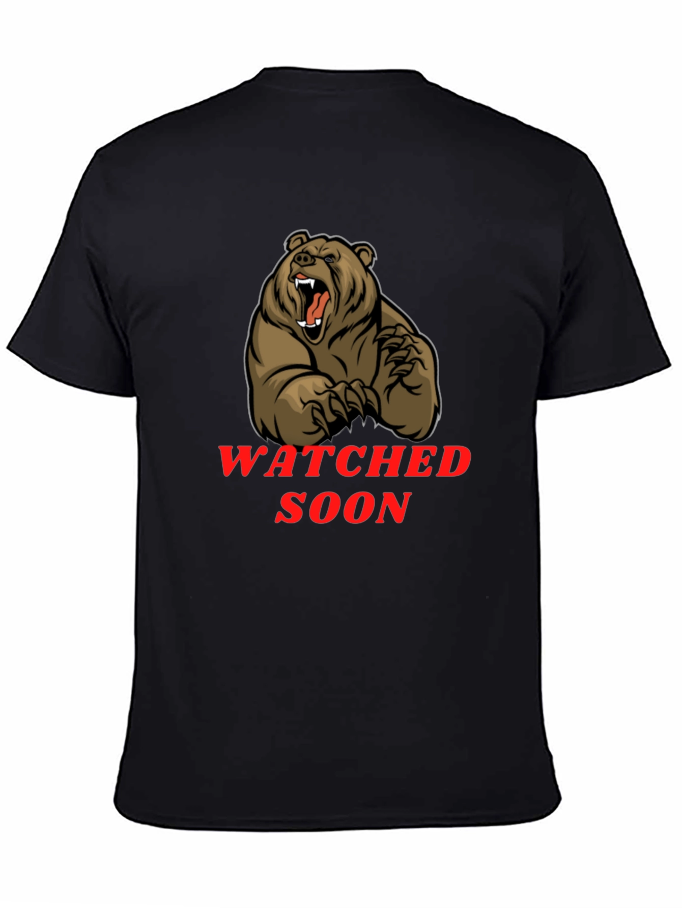 Bear T-Shirt - Watched Soon Graphic Tee