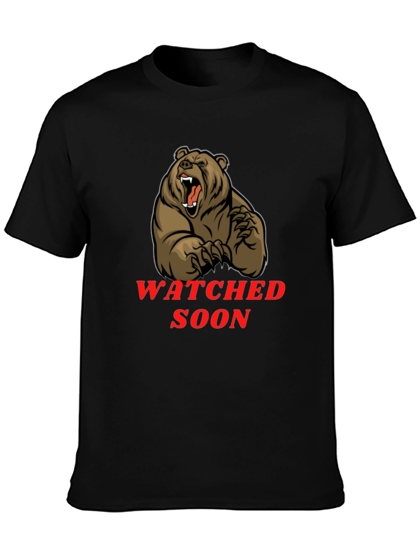 Bear T-Shirt - Watched Soon Graphic Tee