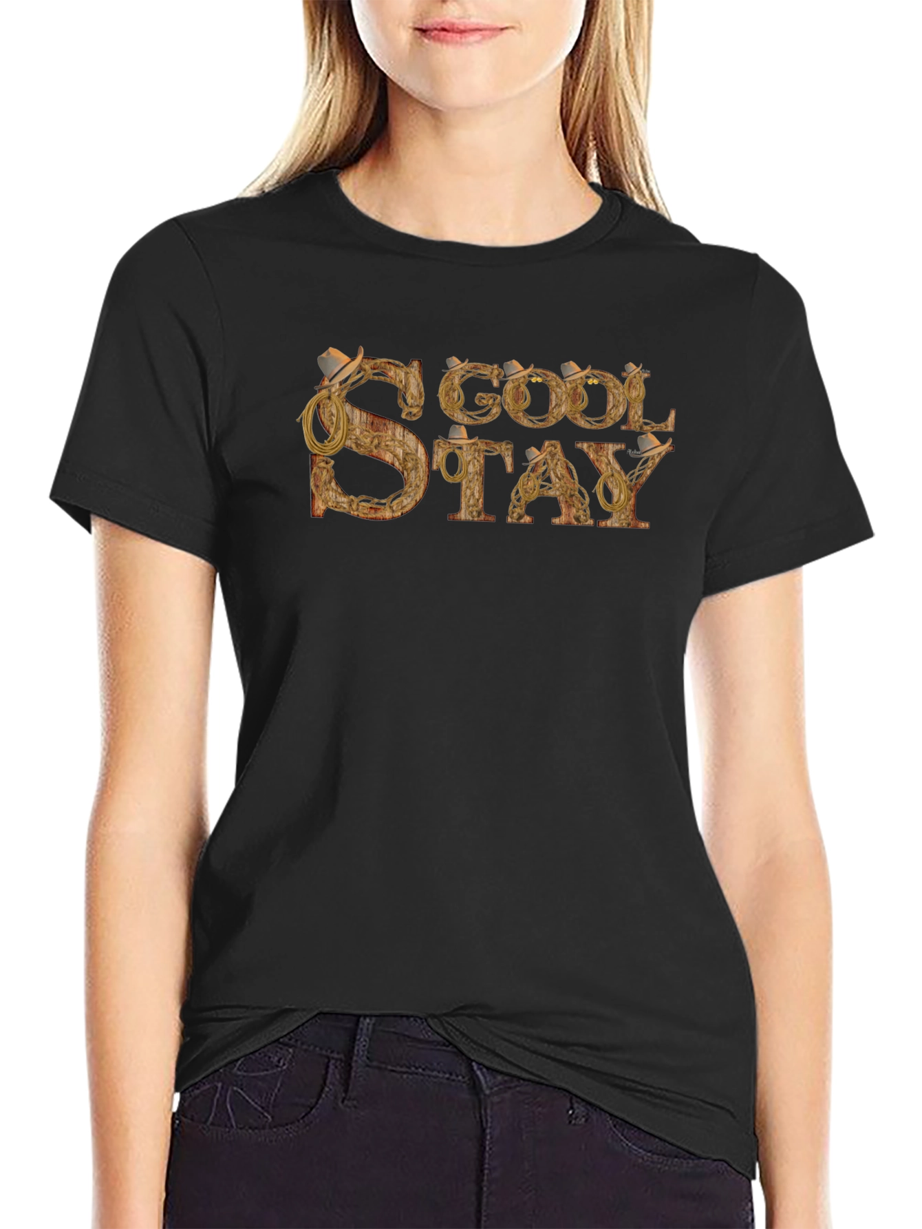 Cool Stay Graphic Tee - Western Style Black T-Shirt