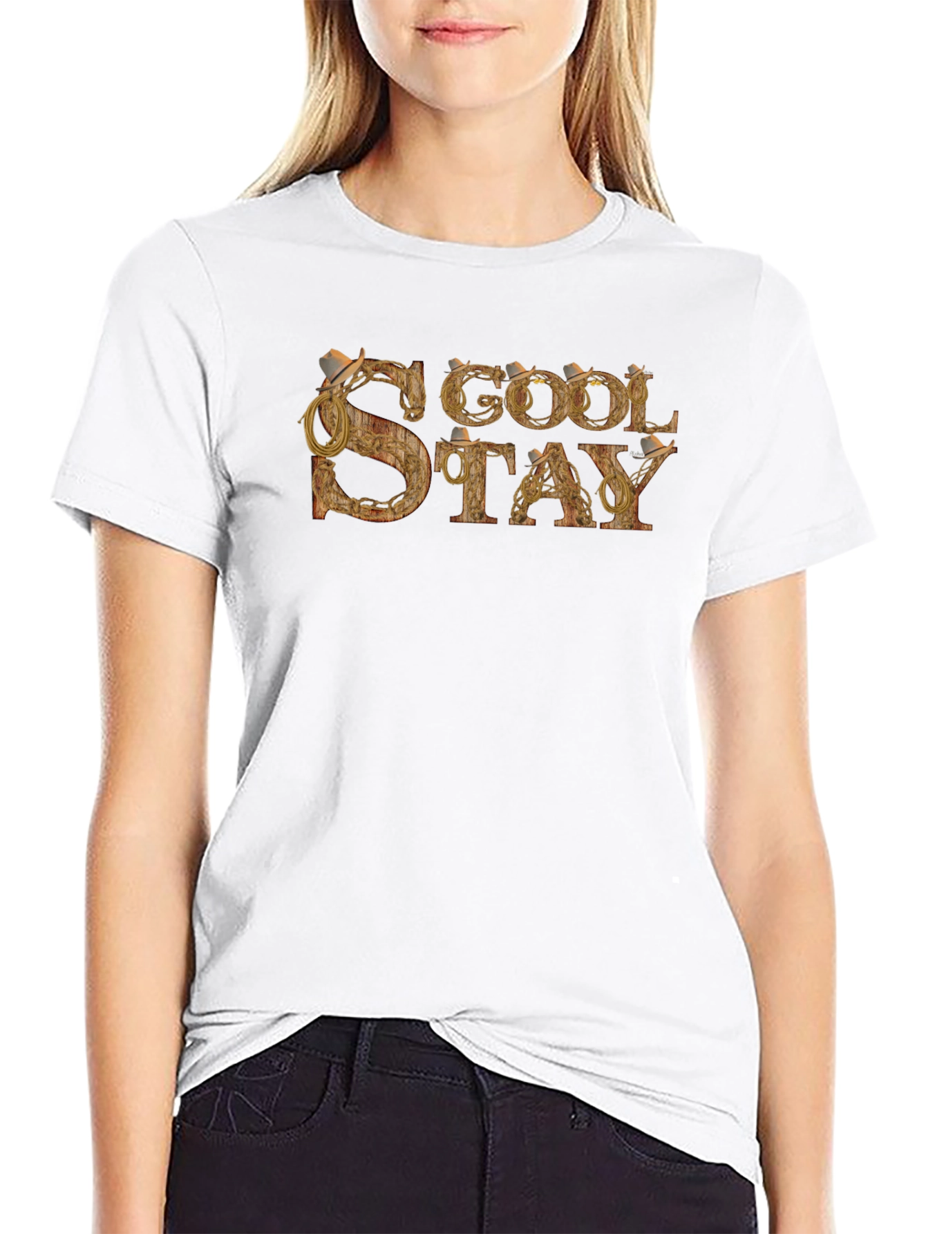 Cool Stay Graphic Tee - Western Style Black T-Shirt