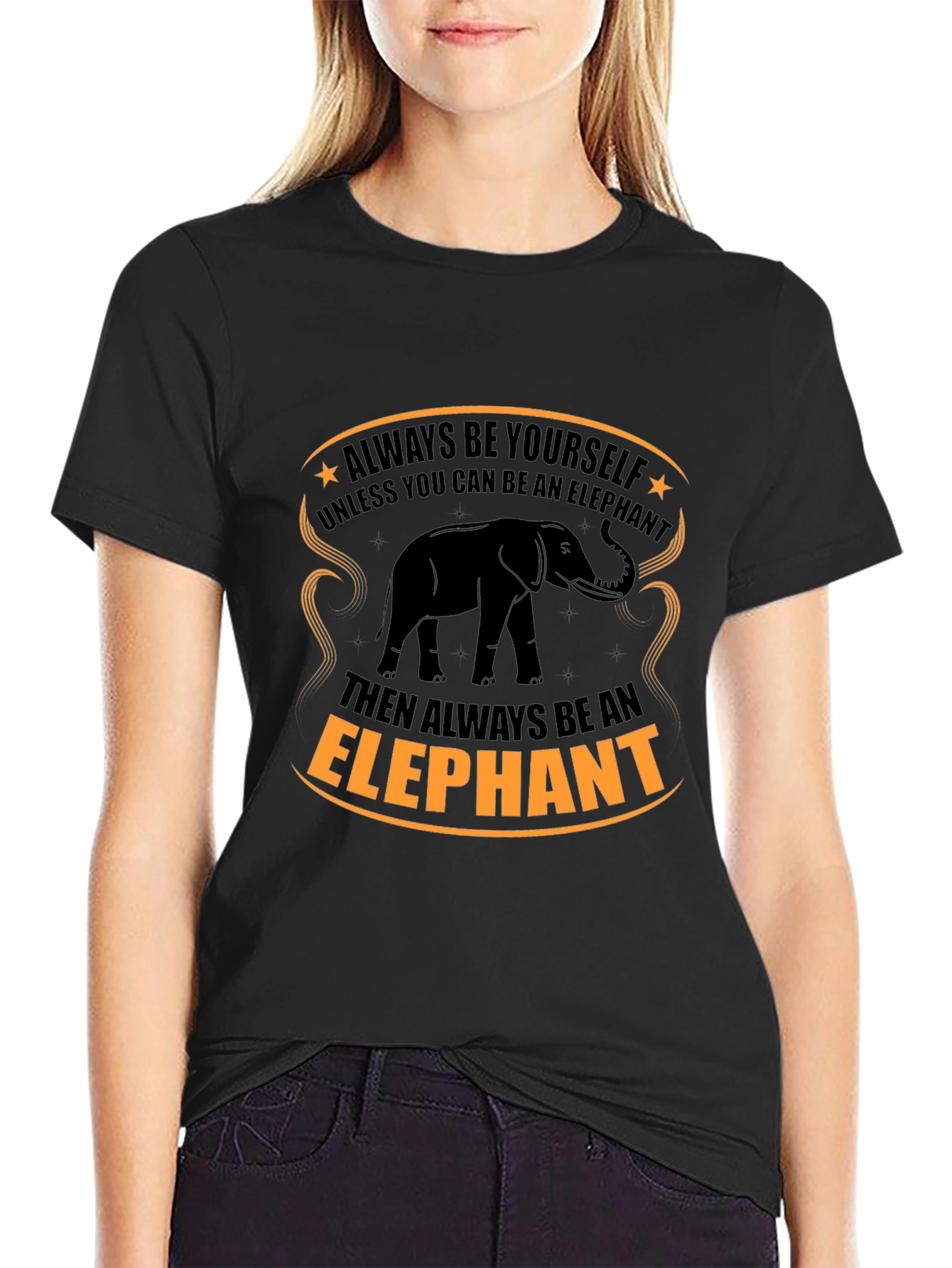 Elephant Graphic Tee - Always Be Yourself