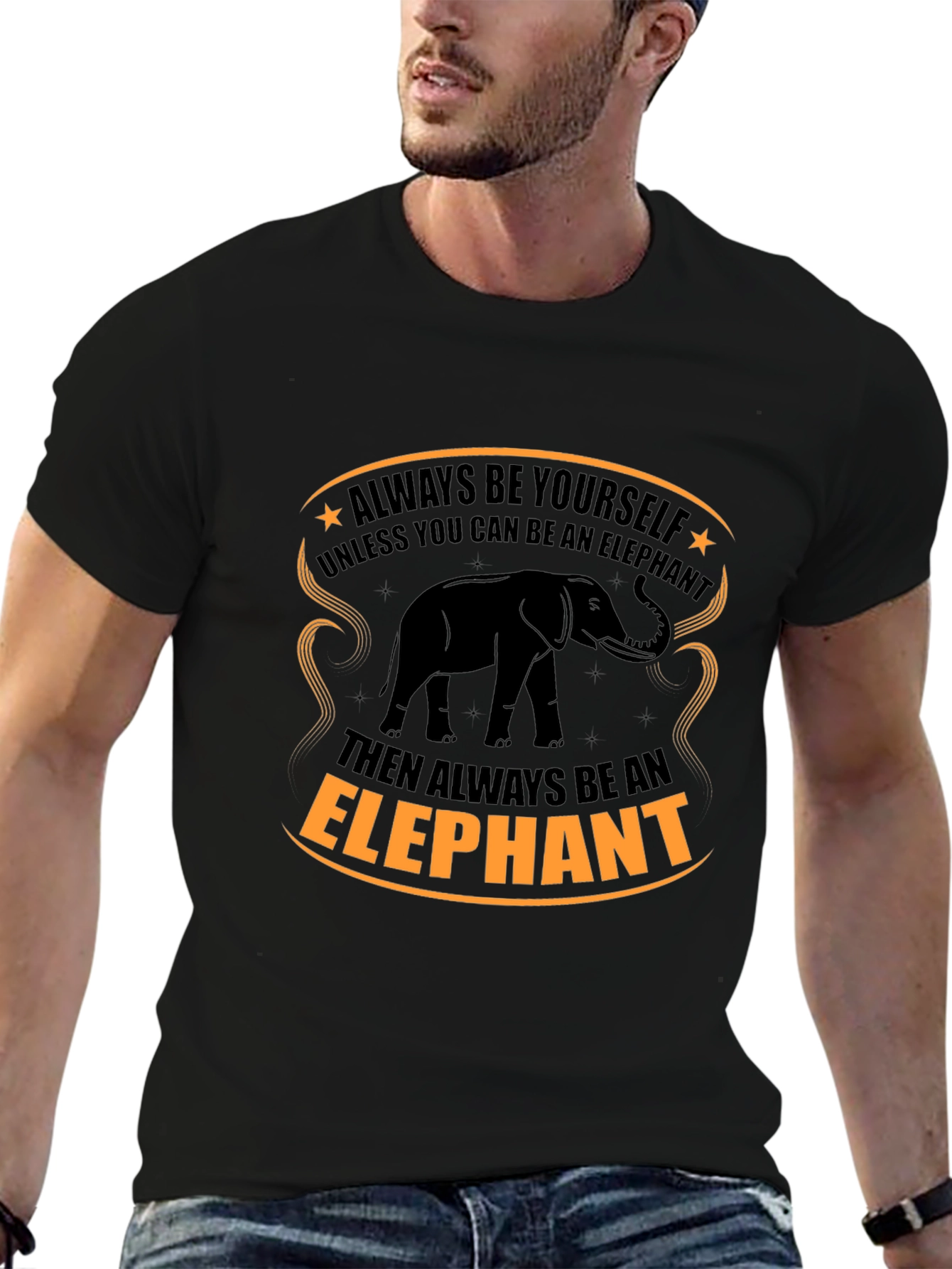 Elephant Graphic Tee - Always Be Yourself