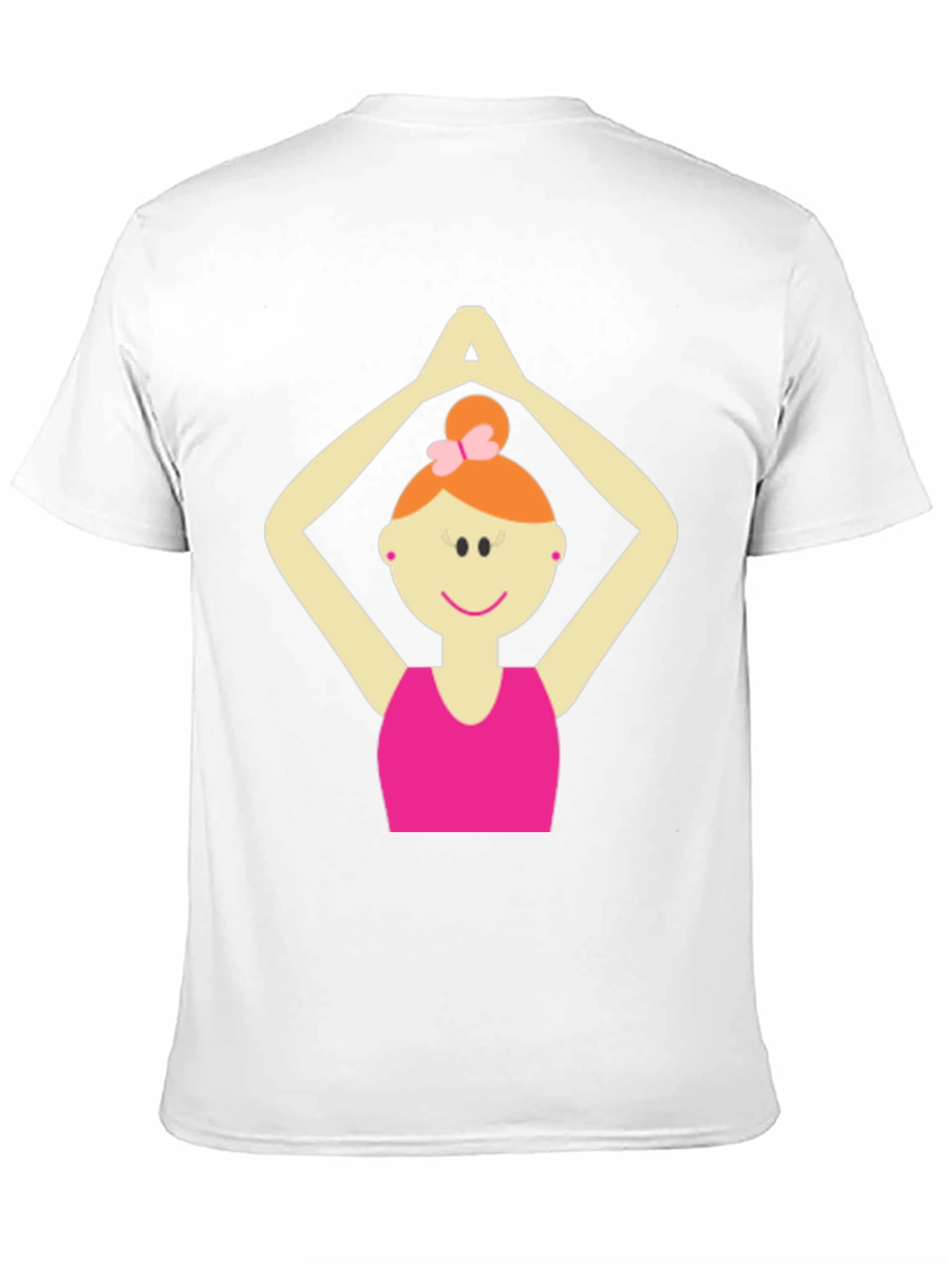 Yoga Girl Graphic Tee - Black Cotton Blend T-Shirt