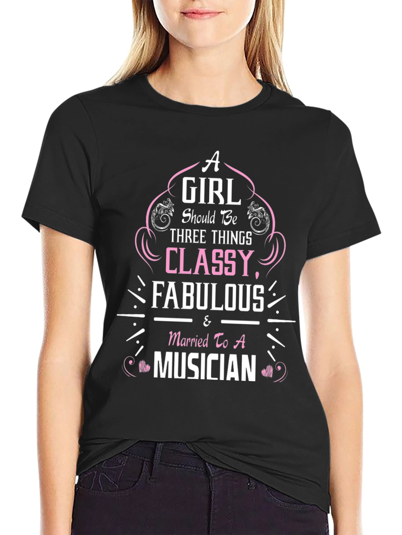 Classy Musician Wife Graphic Tee