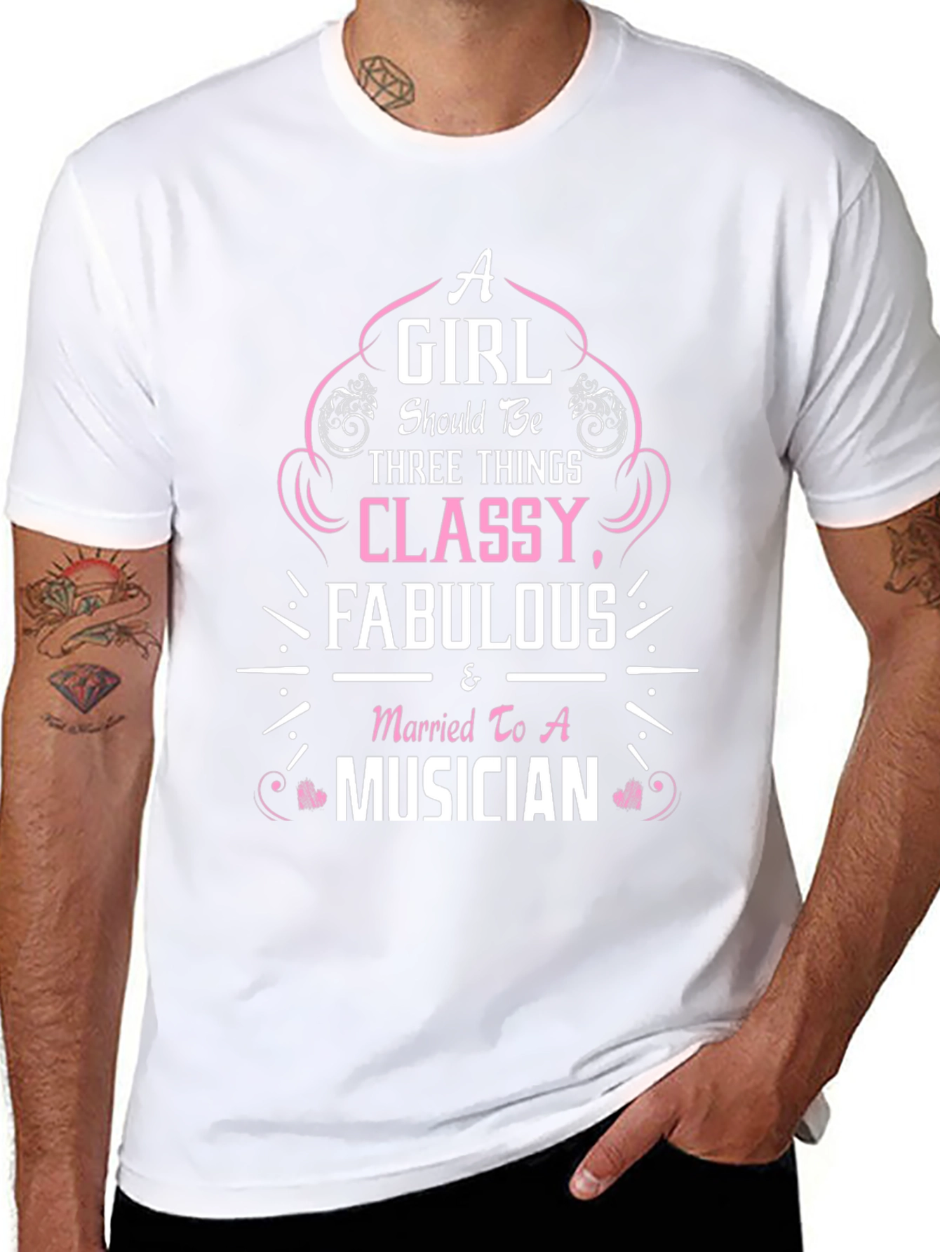 Classy Musician Wife Graphic Tee