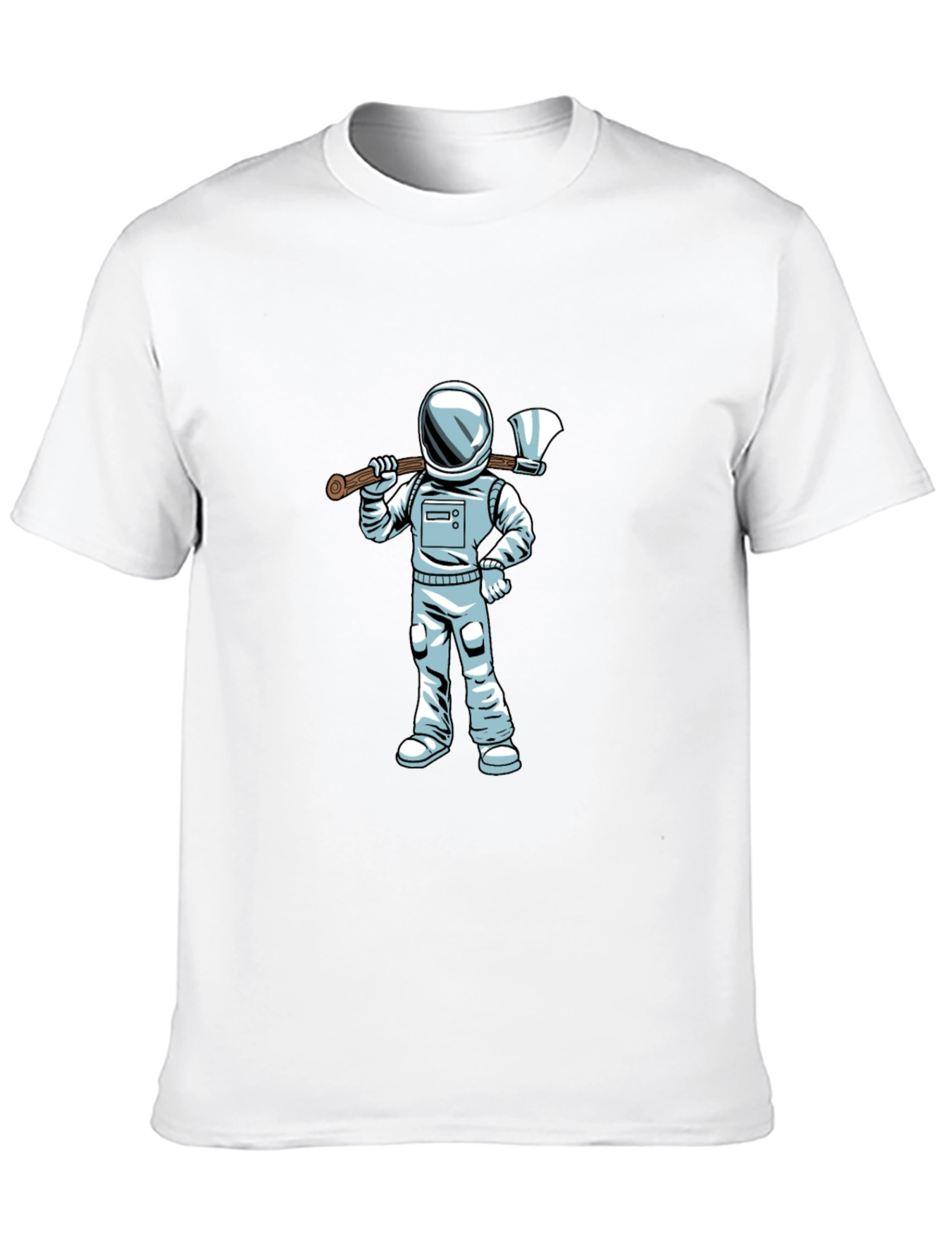 Astronaut Axe Black T-Shirt