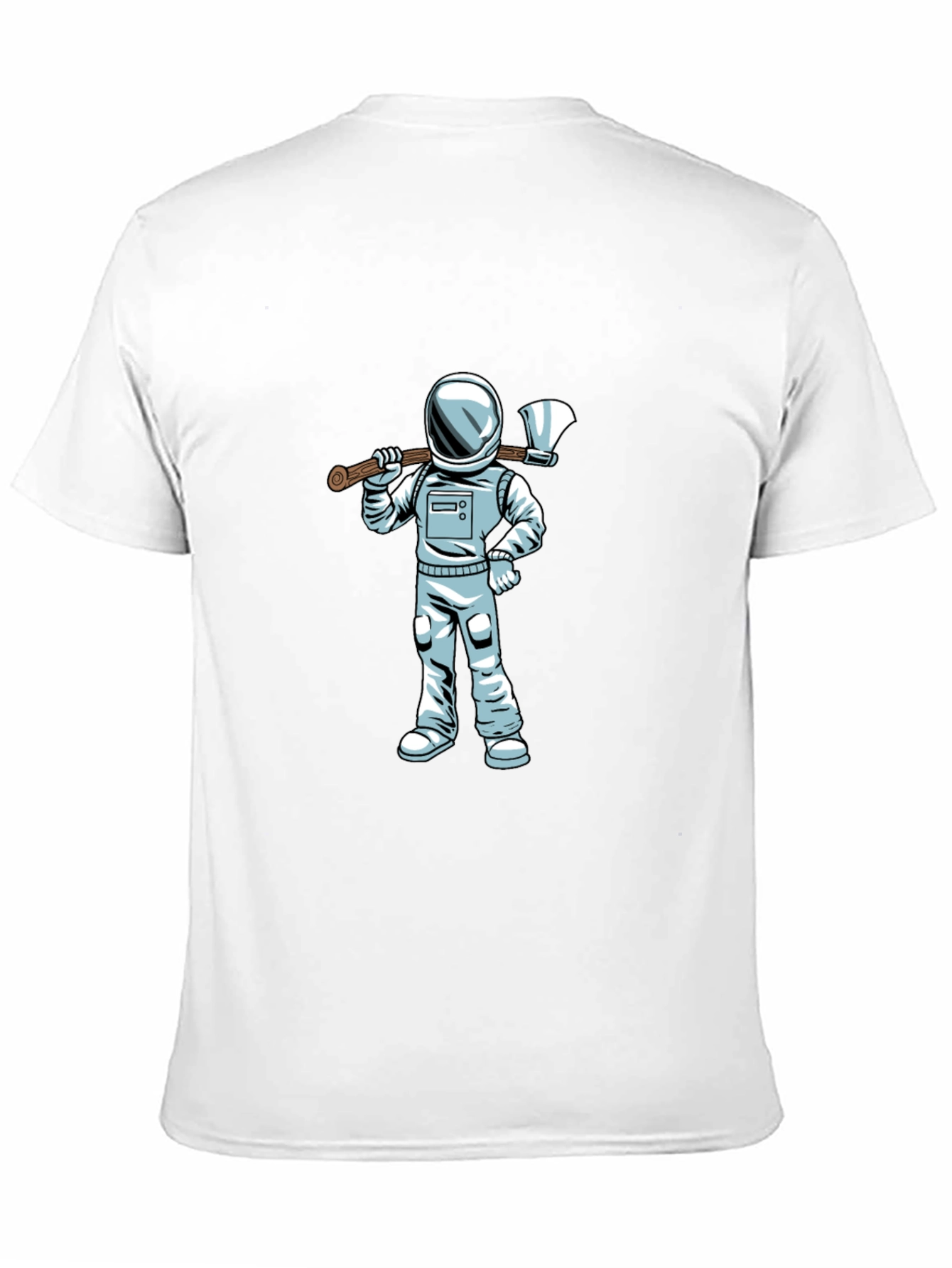 Astronaut Axe Black T-Shirt