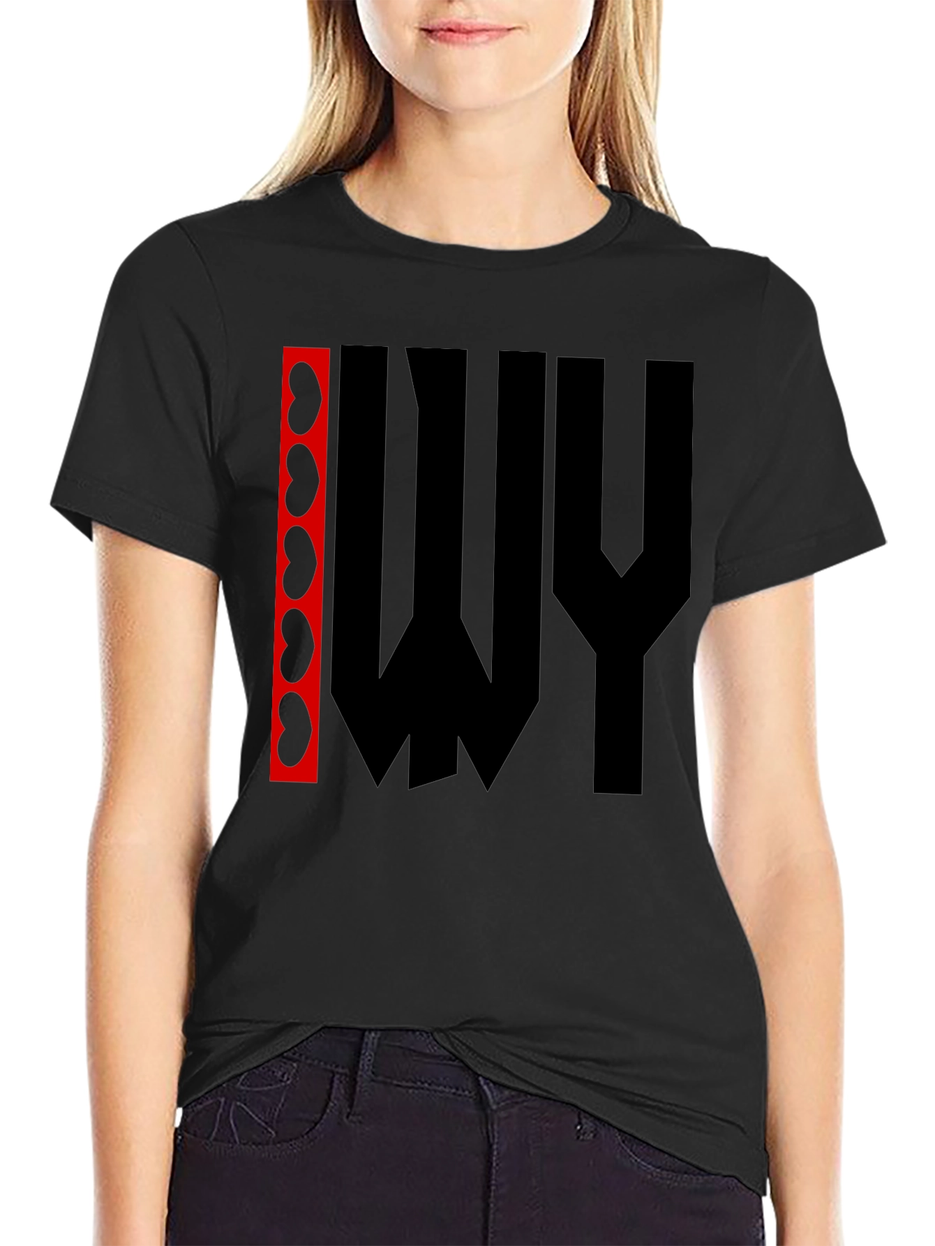 Abstract Graphic Print Mens Black T-Shirt