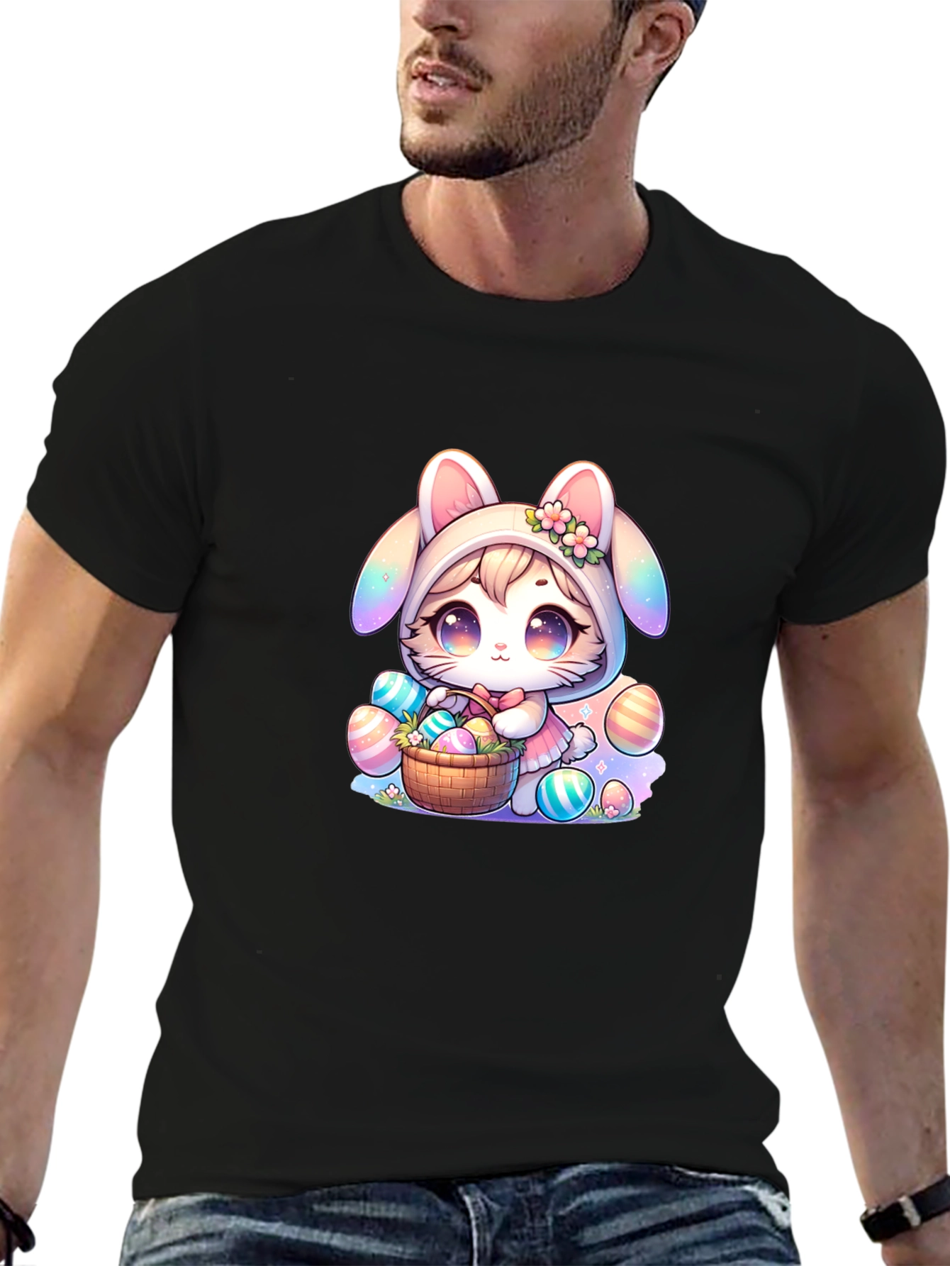 Kawaii Easter Bunny T-Shirt