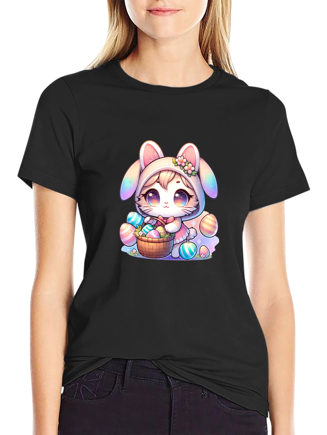 Kawaii Easter Bunny T-Shirt