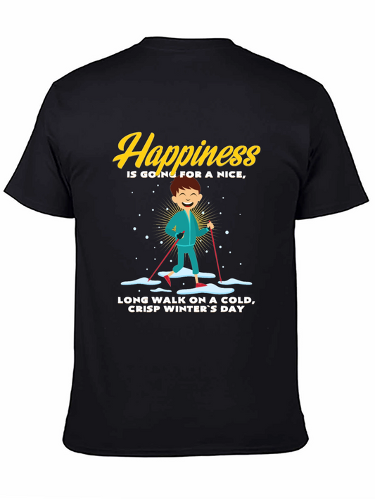 Happiness Winter Walk Graphic Tee