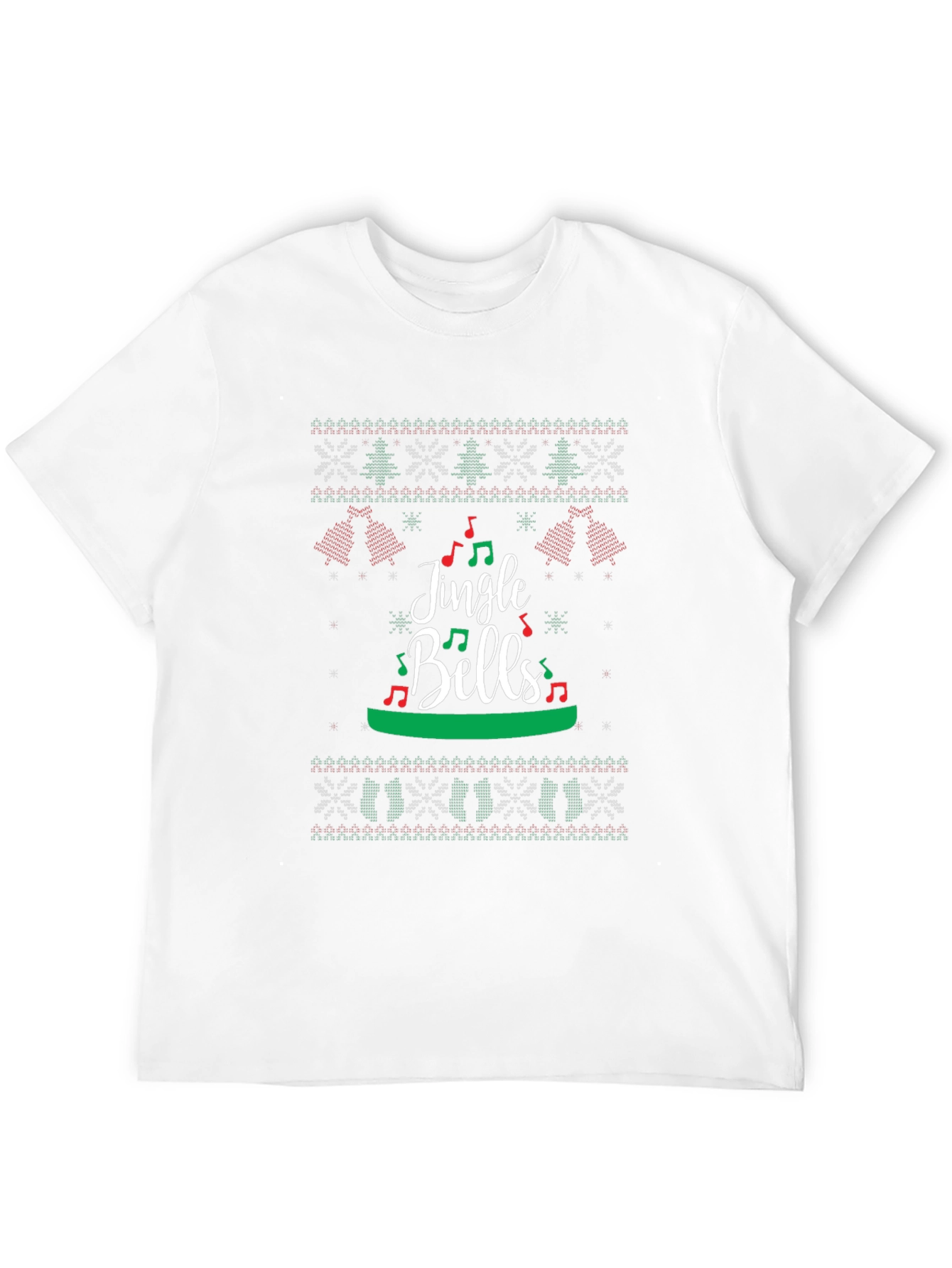 Jingle Bells Christmas T-Shirt - Ugly Sweater Style
