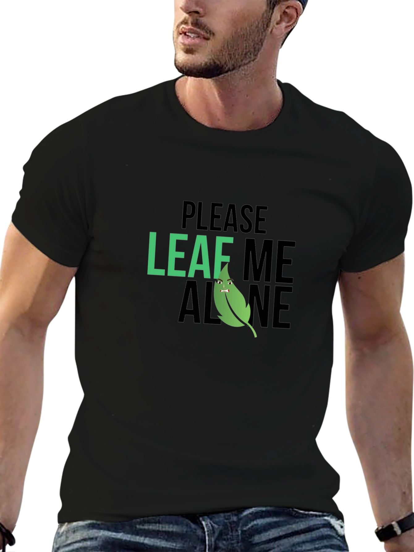 Please Leaf Me Alone Graphic T-Shirt