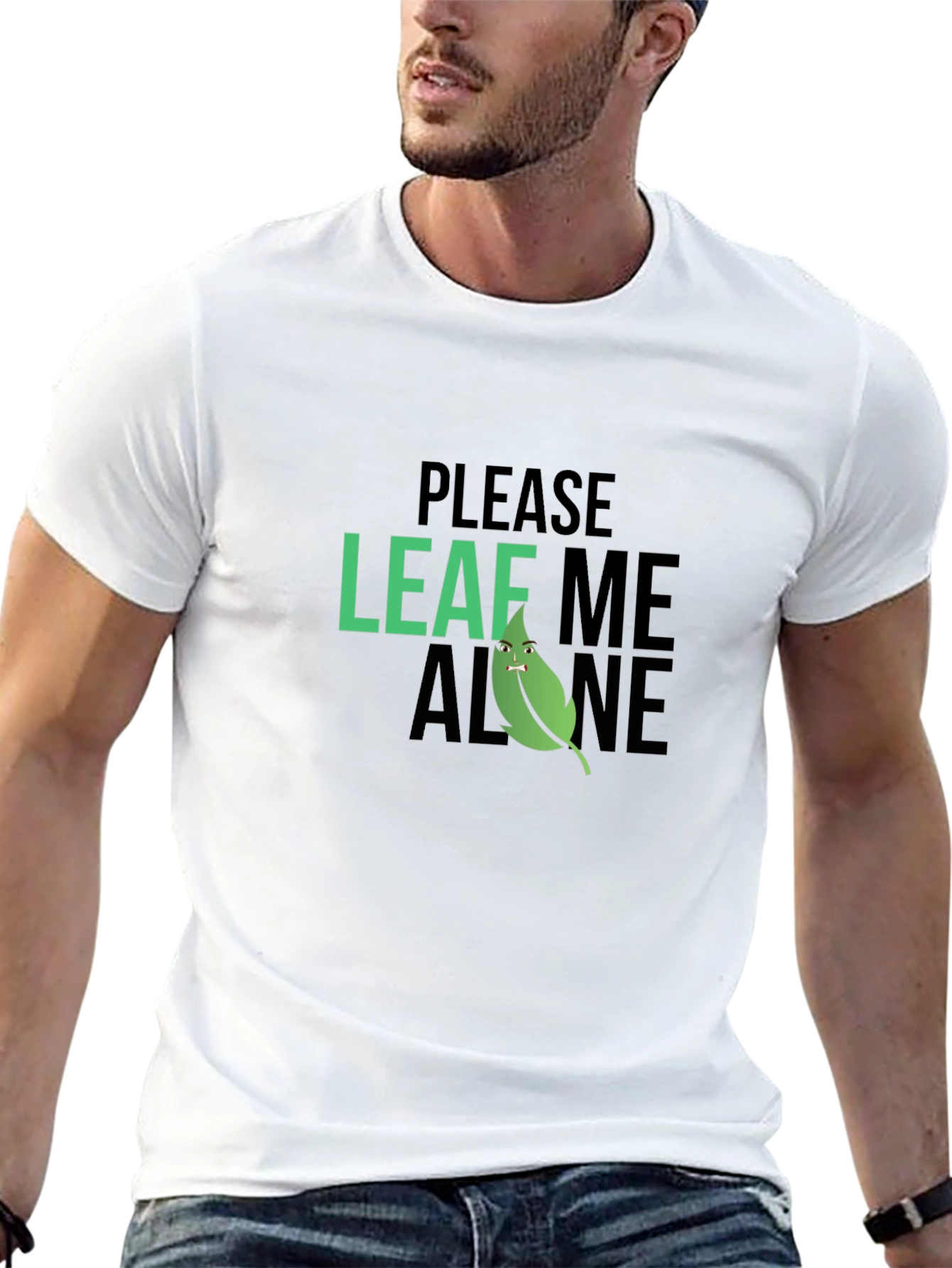 Please Leaf Me Alone Graphic T-Shirt
