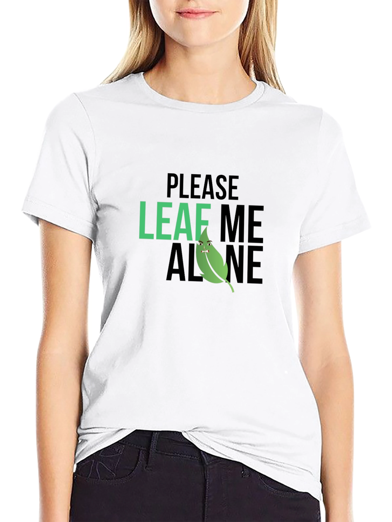 Please Leaf Me Alone Graphic T-Shirt
