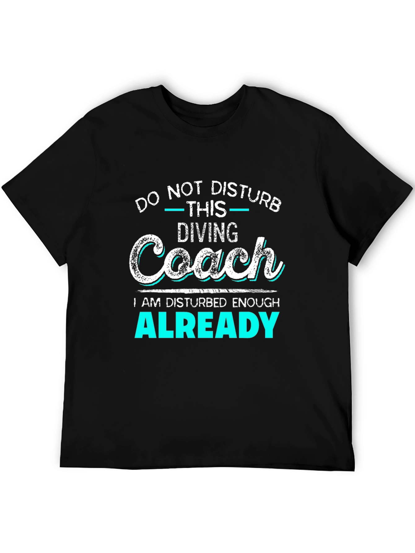 Diving Coach Disturbed Enough Graphic T-Shirt