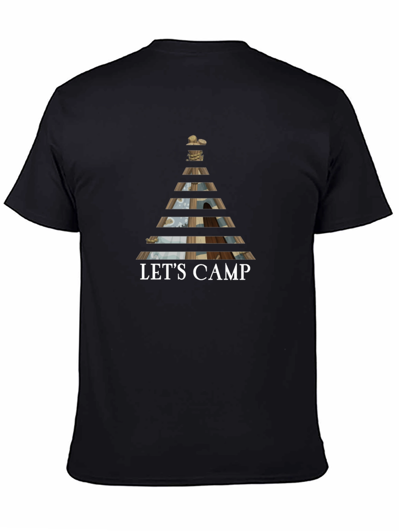Lets Camp Graphic Tee - Outdoor Adventure Shirt